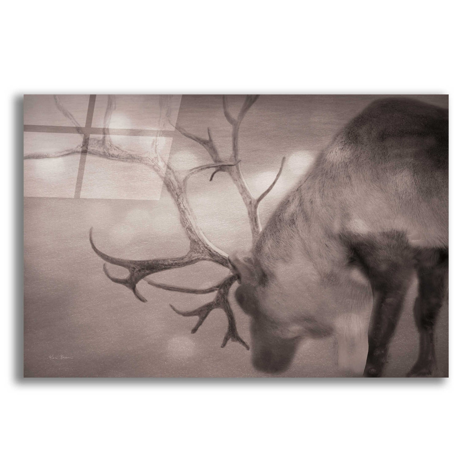 Epic Art 'If On A Winters Night Sepia' by Keri Bevan, Acrylic Glass Wall Art,24x16