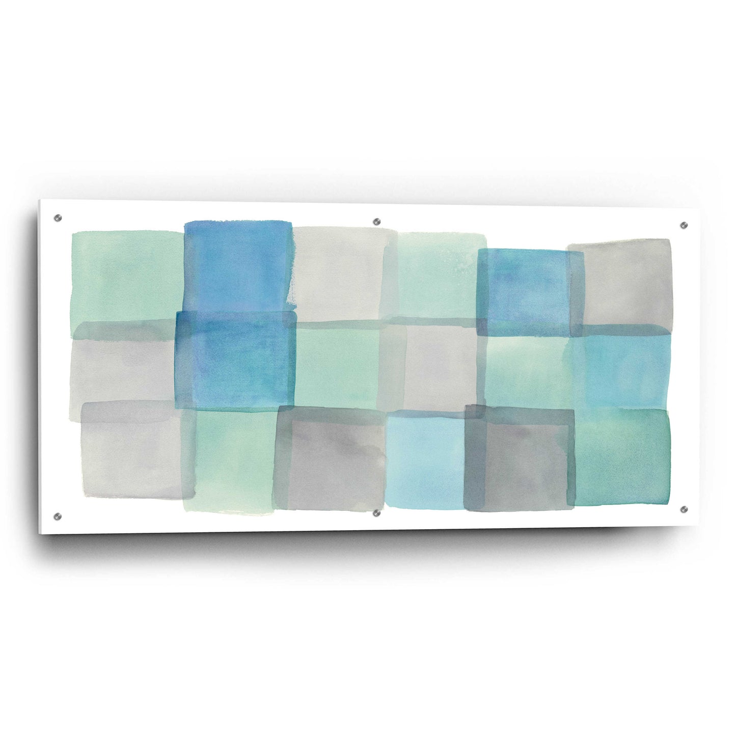 Epic Art 'Overlap III' by Mike Schick, Acrylic Glass Wall Art,48x24