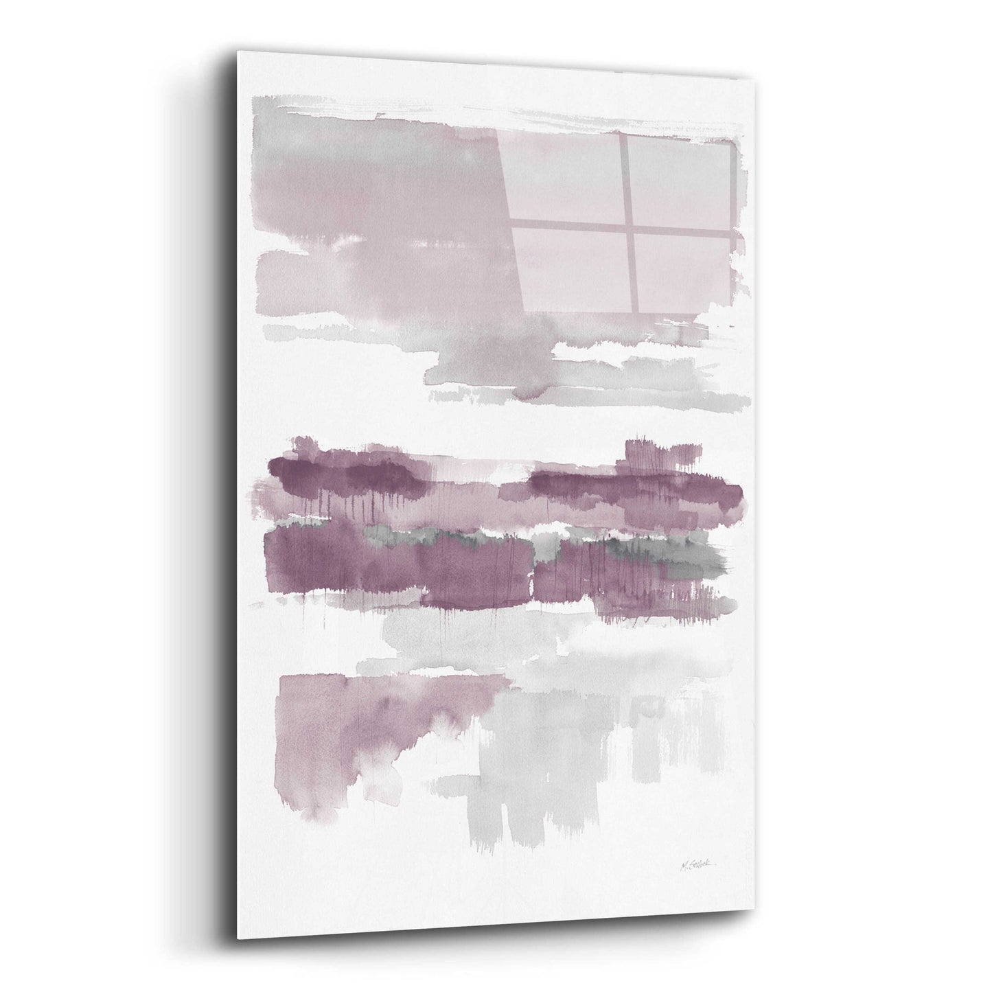 Epic Art 'Amethyst Wetlands Crop' by Mike Schick, Acrylic Glass Wall Art,12x16