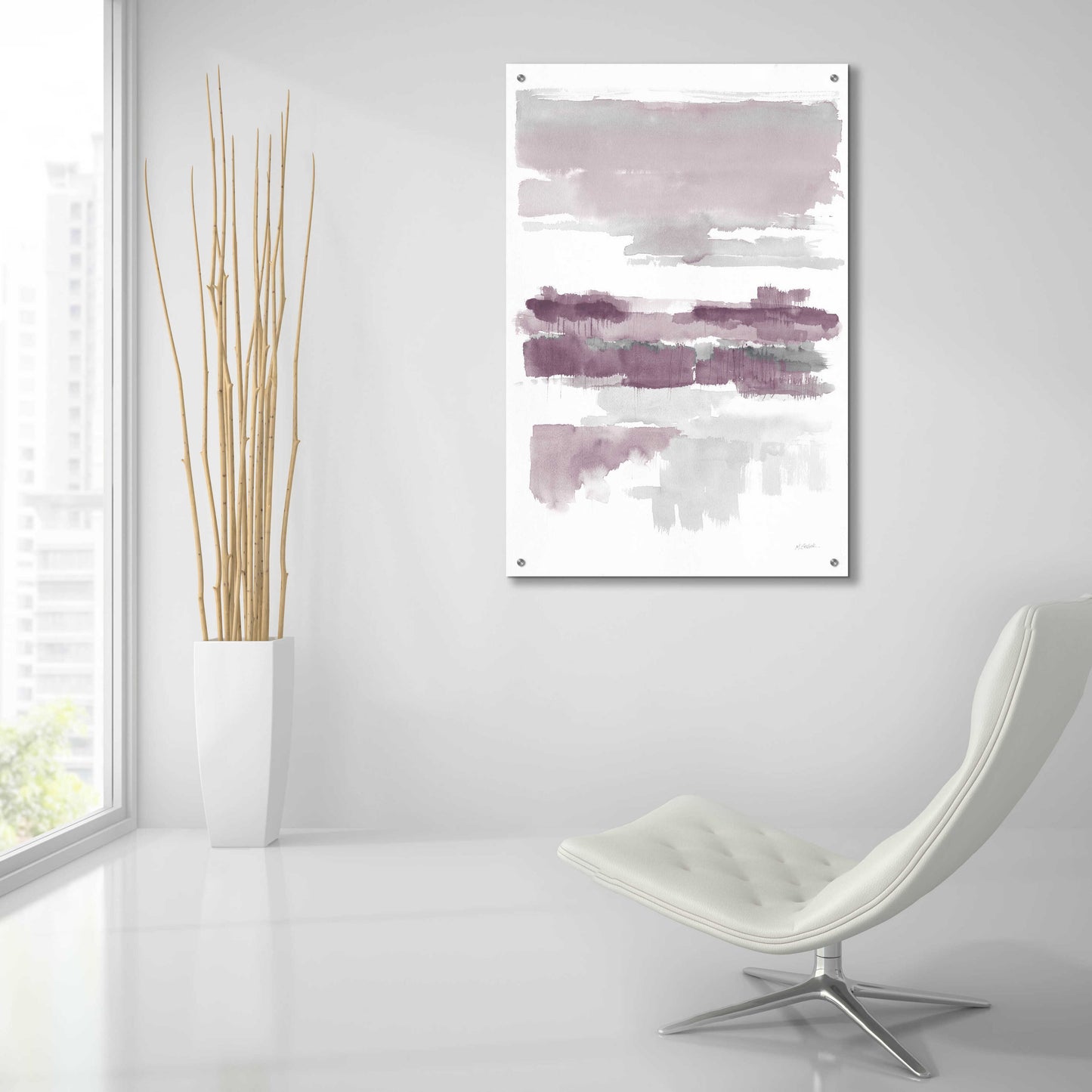 Epic Art 'Amethyst Wetlands Crop' by Mike Schick, Acrylic Glass Wall Art,24x36