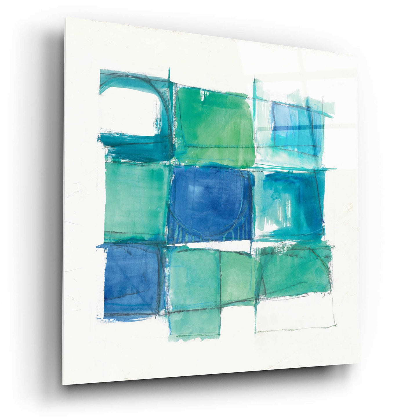 Epic Art '131 West 3rd Street Square II On White' by Mike Schick, Acrylic Glass Wall Art,12x12