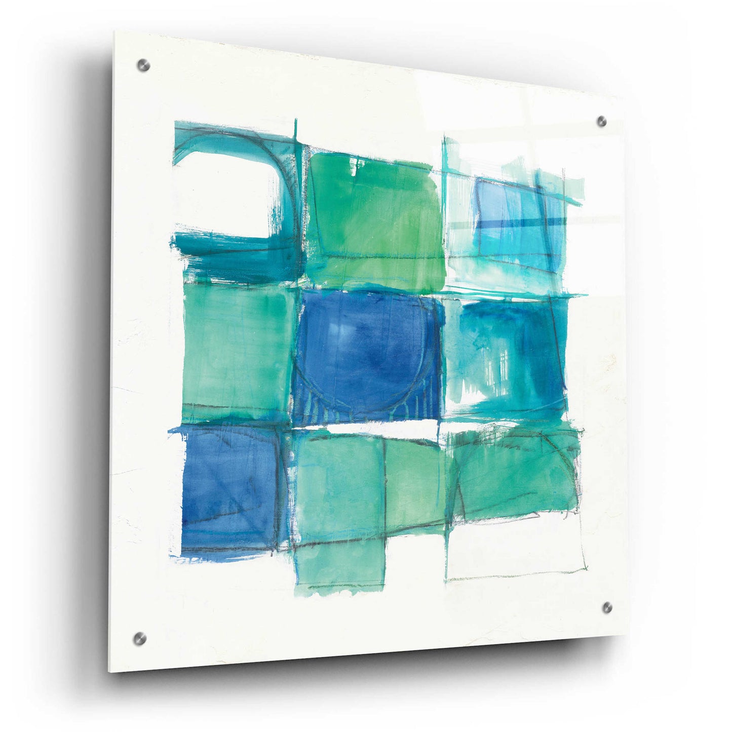 Epic Art '131 West 3rd Street Square II On White' by Mike Schick, Acrylic Glass Wall Art,24x24