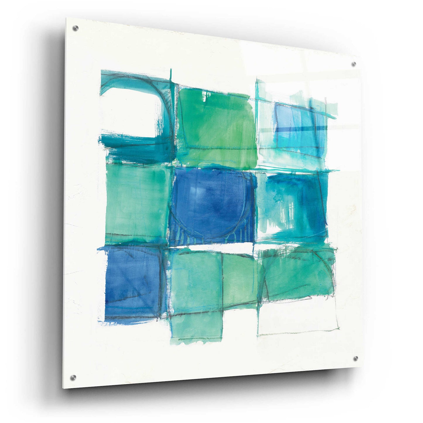 Epic Art '131 West 3rd Street Square II On White' by Mike Schick, Acrylic Glass Wall Art,36x36