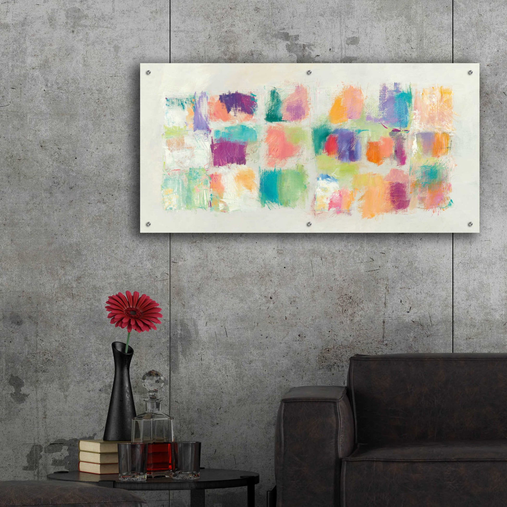 Epic Art 'Popsicles Horizontal' by Mike Schick, Acrylic Glass Wall Art,48x24