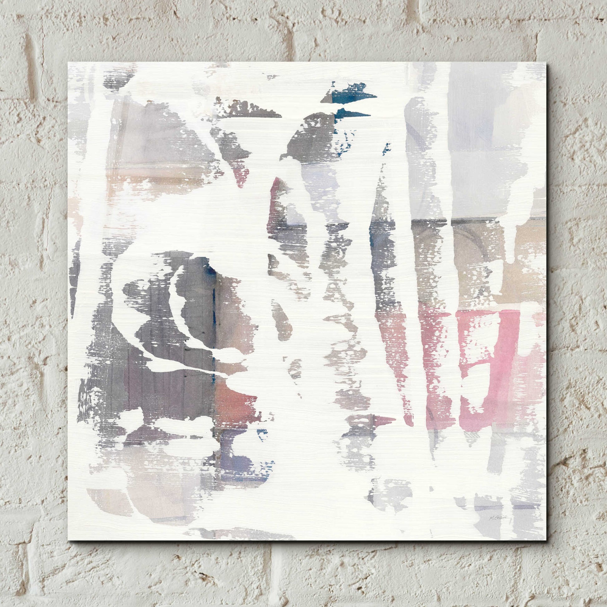 Epic Art 'White Out Crop' by Mike Schick, Acrylic Glass Wall Art,12x12