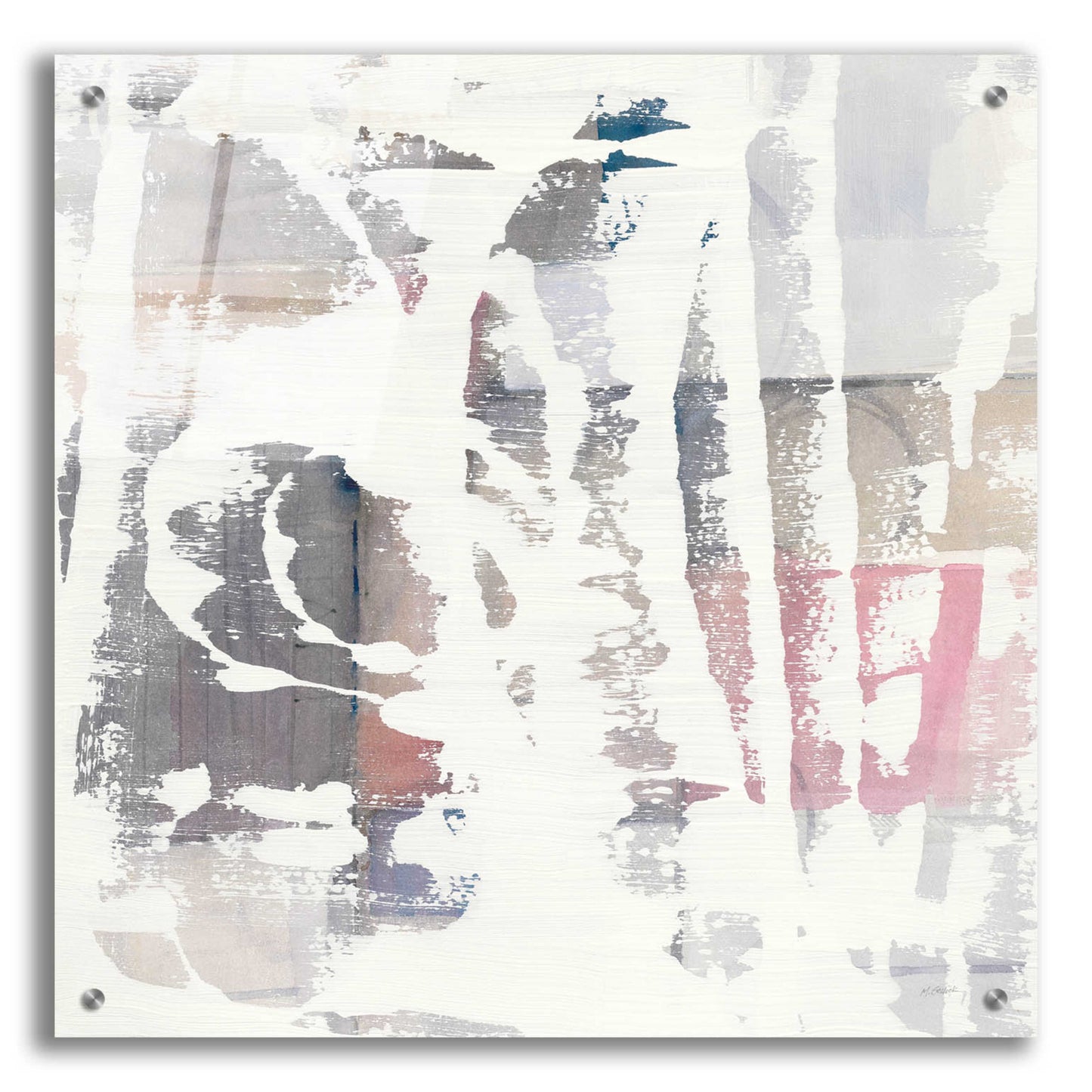 Epic Art 'White Out Crop' by Mike Schick, Acrylic Glass Wall Art,24x24