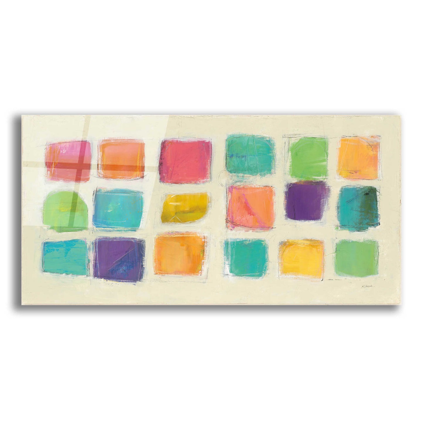 Epic Art 'Tutti Fruitti' by Mike Schick, Acrylic Glass Wall Art,24x12