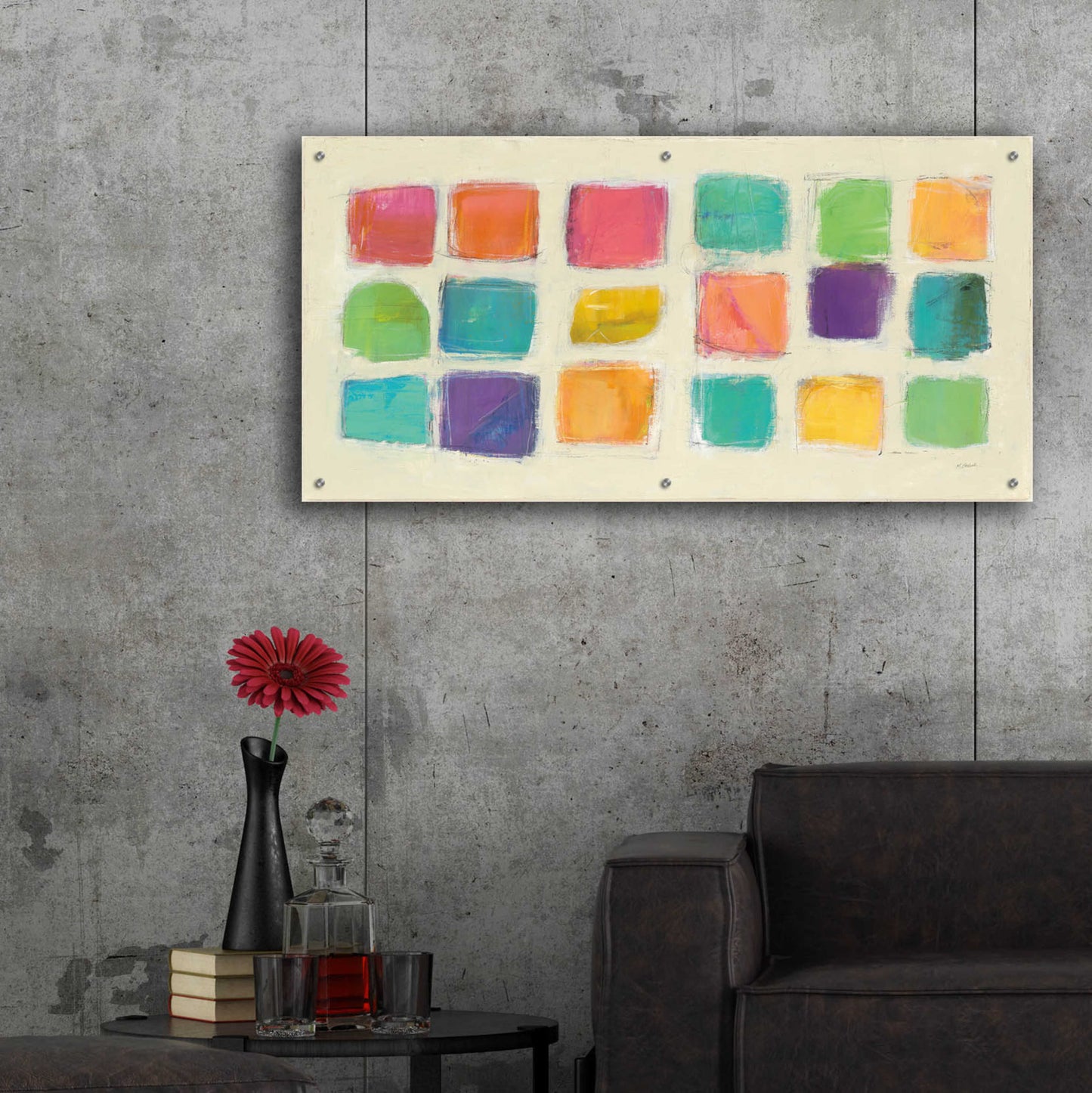 Epic Art 'Tutti Fruitti' by Mike Schick, Acrylic Glass Wall Art,48x24