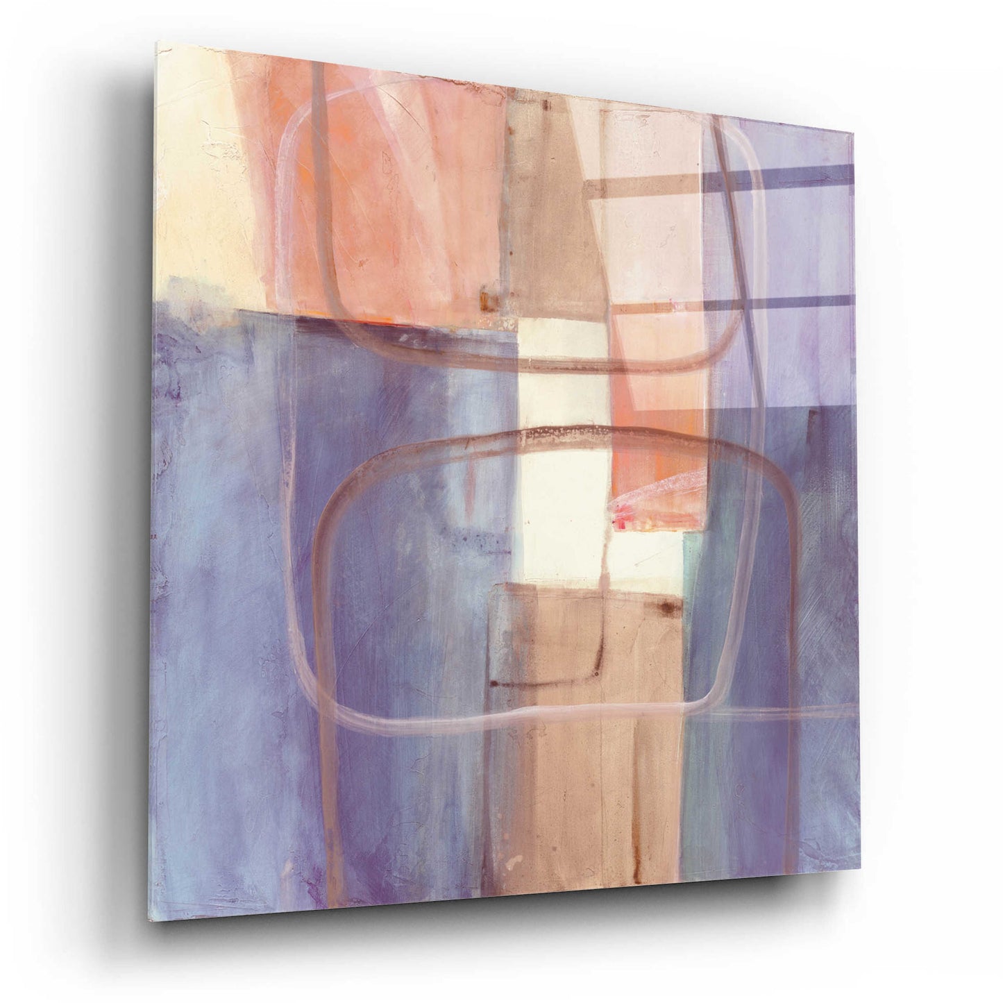 Epic Art 'Passage II Blush Purple' by Mike Schick, Acrylic Glass Wall Art,12x12