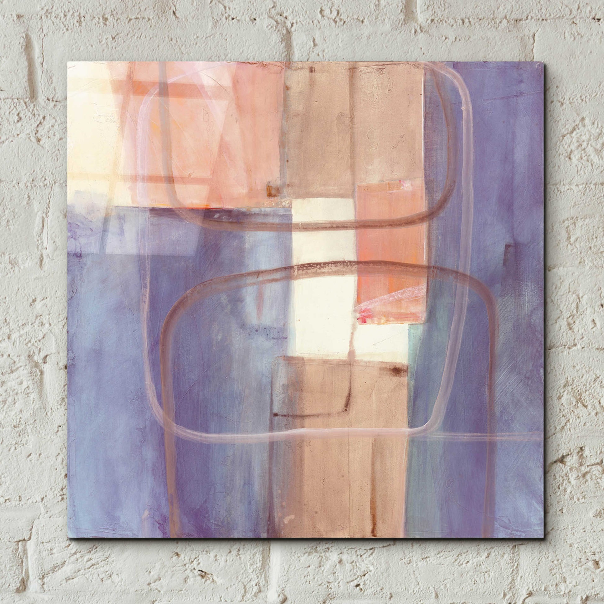 Epic Art 'Passage II Blush Purple' by Mike Schick, Acrylic Glass Wall Art,12x12