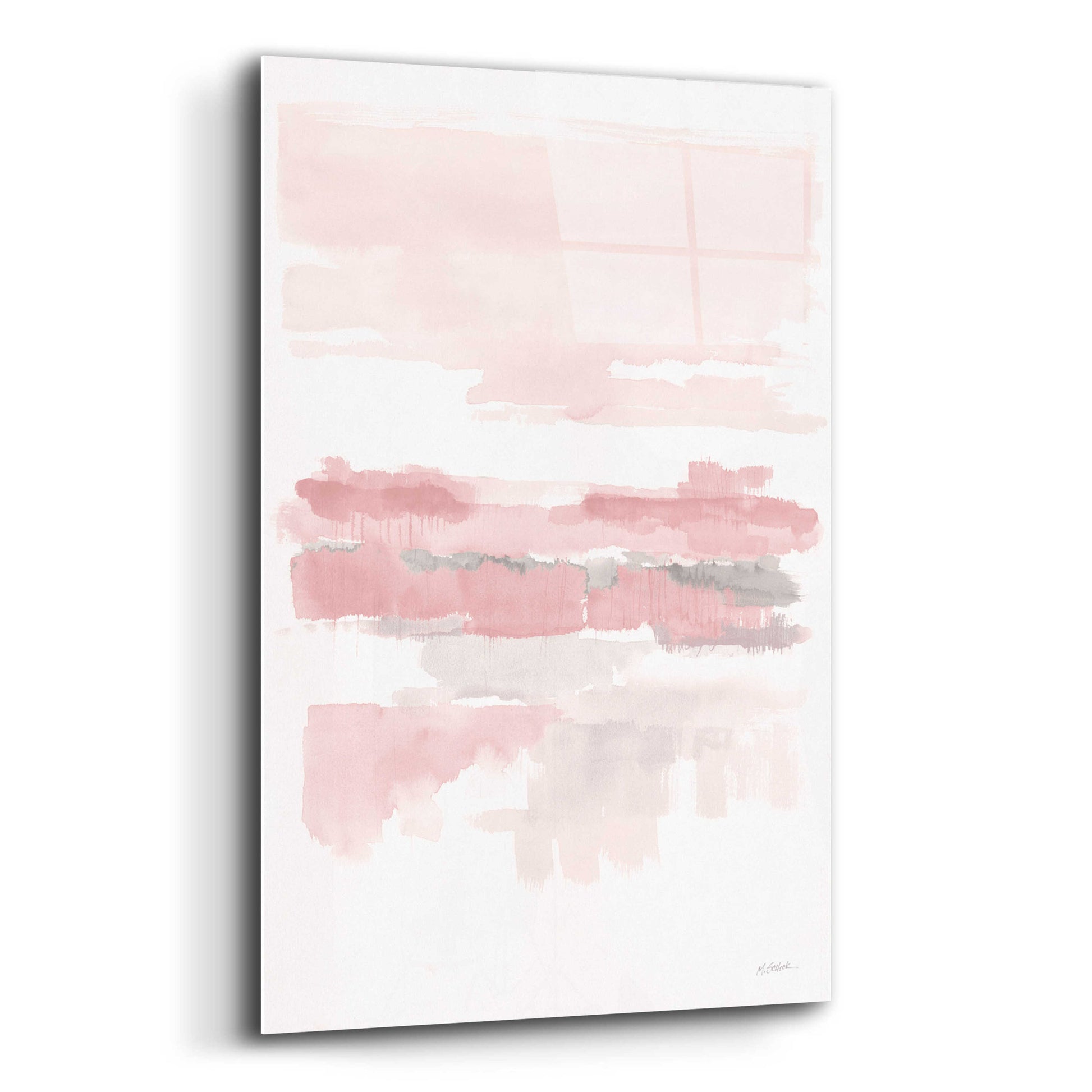 Epic Art 'Blush Wetlands Crop' by Mike Schick, Acrylic Glass Wall Art,12x16