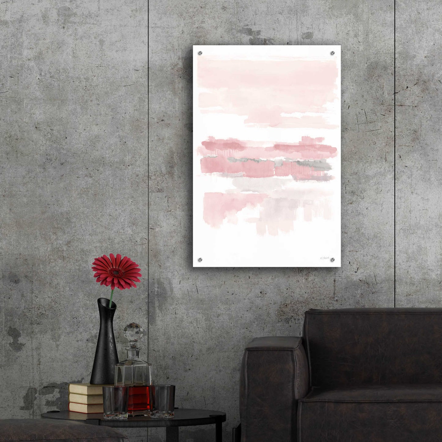 Epic Art 'Blush Wetlands Crop' by Mike Schick, Acrylic Glass Wall Art,24x36