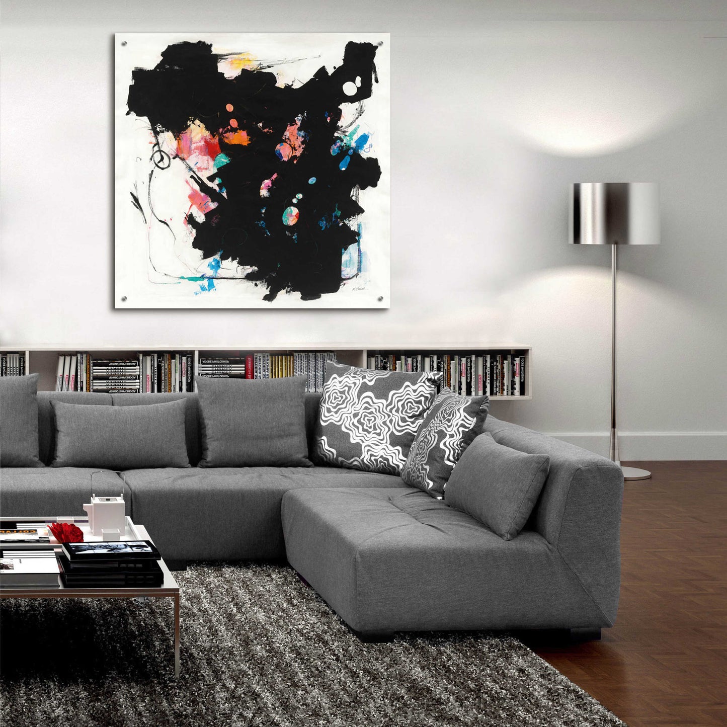 Epic Art 'Abstract Redacted' by Mike Schick, Acrylic Glass Wall Art,36x36