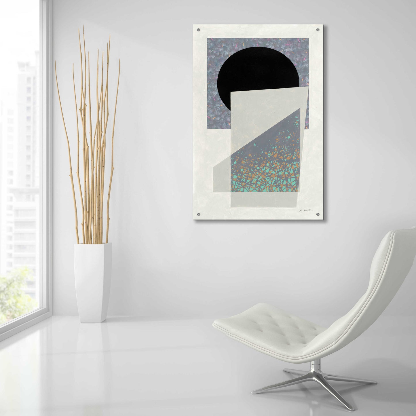 Epic Art 'Full Moon I V2' by Mike Schick, Acrylic Glass Wall Art,24x36