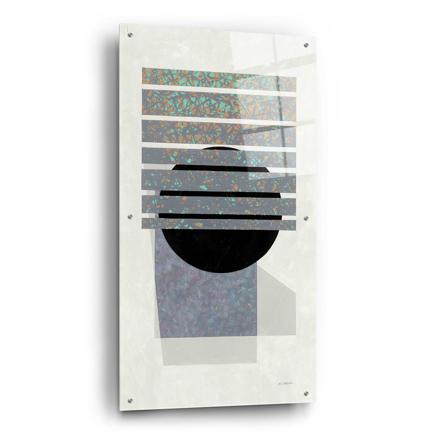 Epic Art 'Full Moon II V2 Panel' by Mike Schick, Acrylic Glass Wall Art,24x48