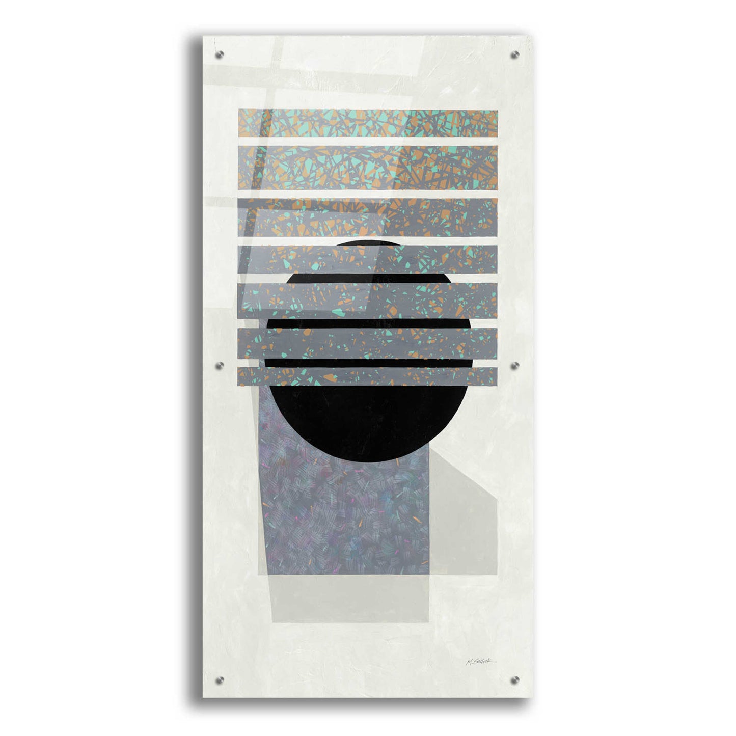 Epic Art 'Full Moon II V2 Panel' by Mike Schick, Acrylic Glass Wall Art,24x48