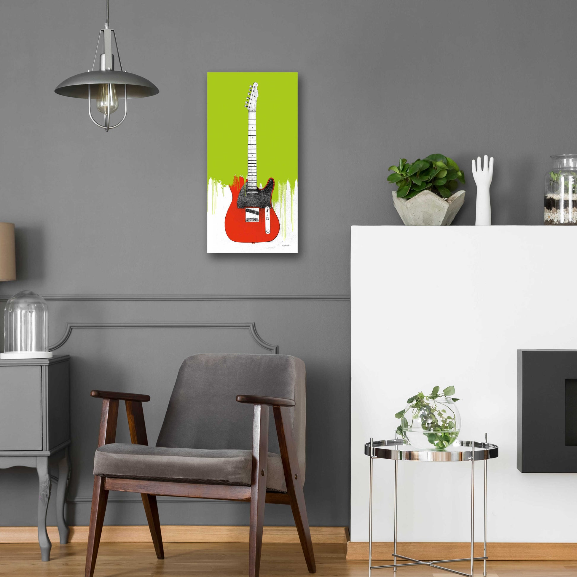 Epic Art 'Garage Band I Paint' by Mike Schick, Acrylic Glass Wall Art,12x24