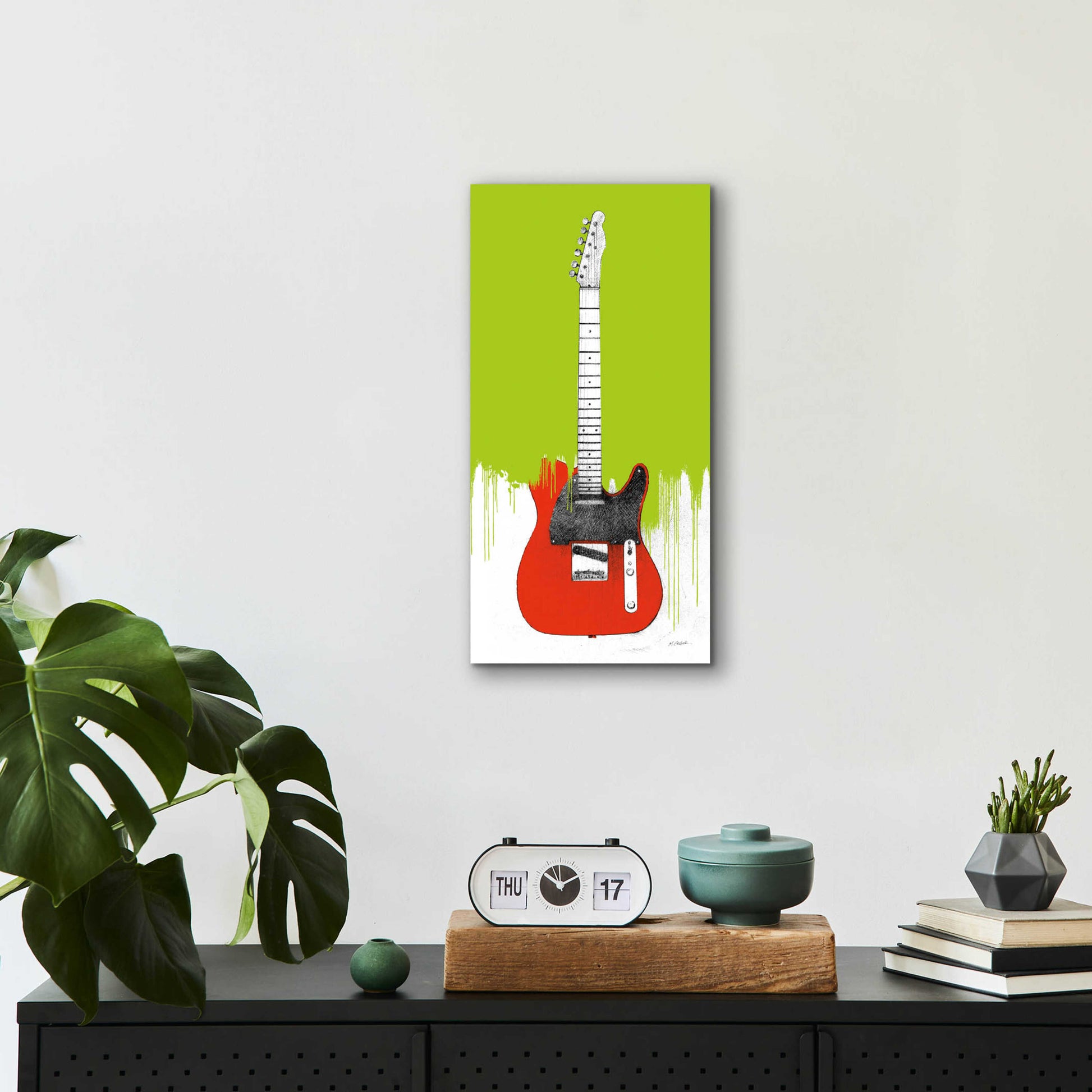 Epic Art 'Garage Band I Paint' by Mike Schick, Acrylic Glass Wall Art,12x24