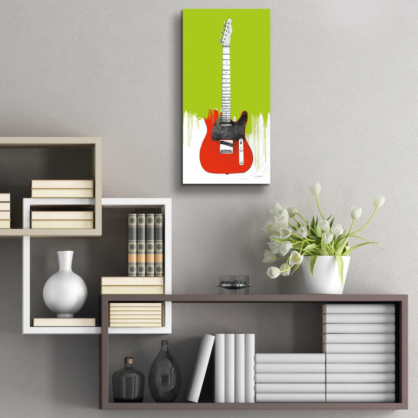 Epic Art 'Garage Band I Paint' by Mike Schick, Acrylic Glass Wall Art,12x24