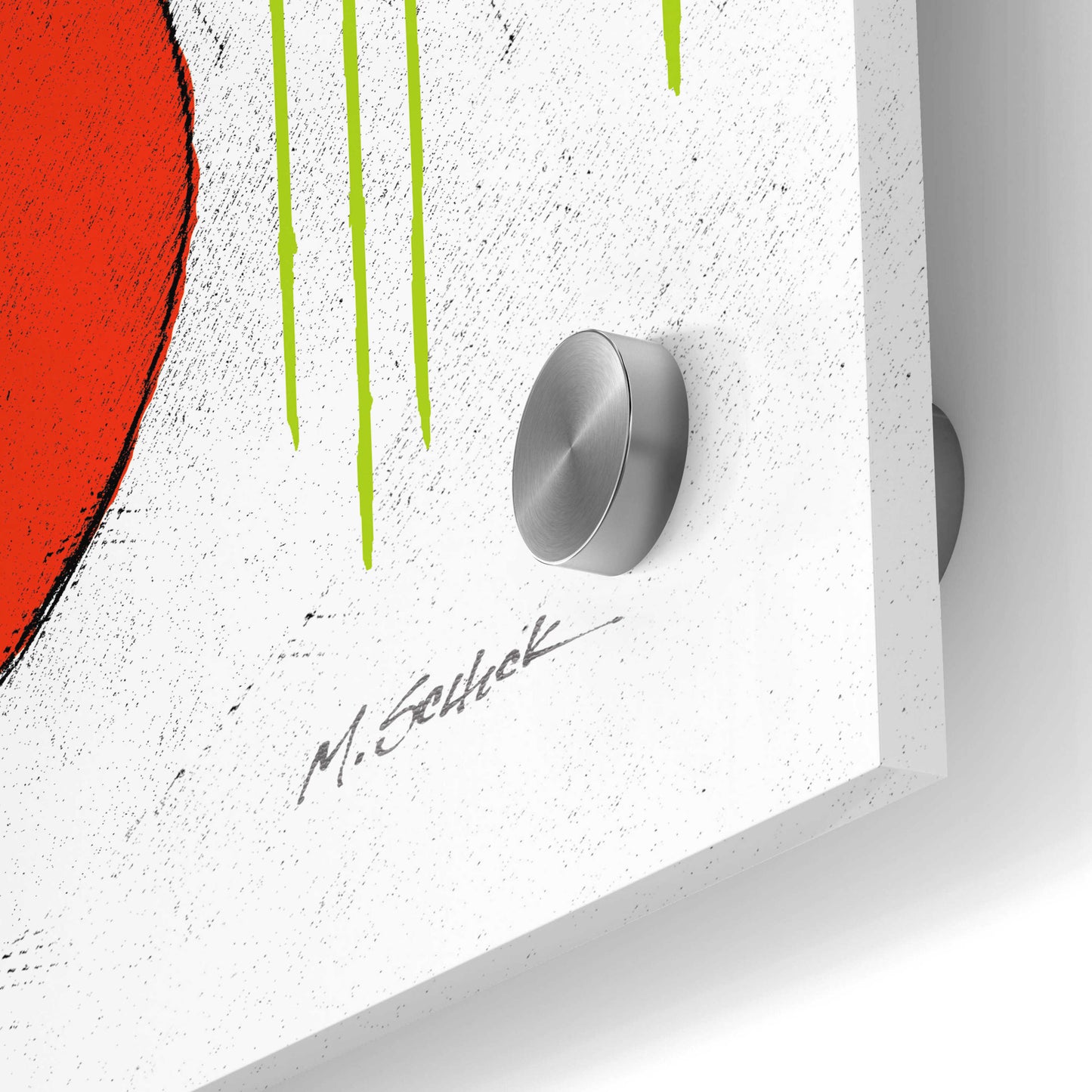 Epic Art 'Garage Band I Paint' by Mike Schick, Acrylic Glass Wall Art,24x48