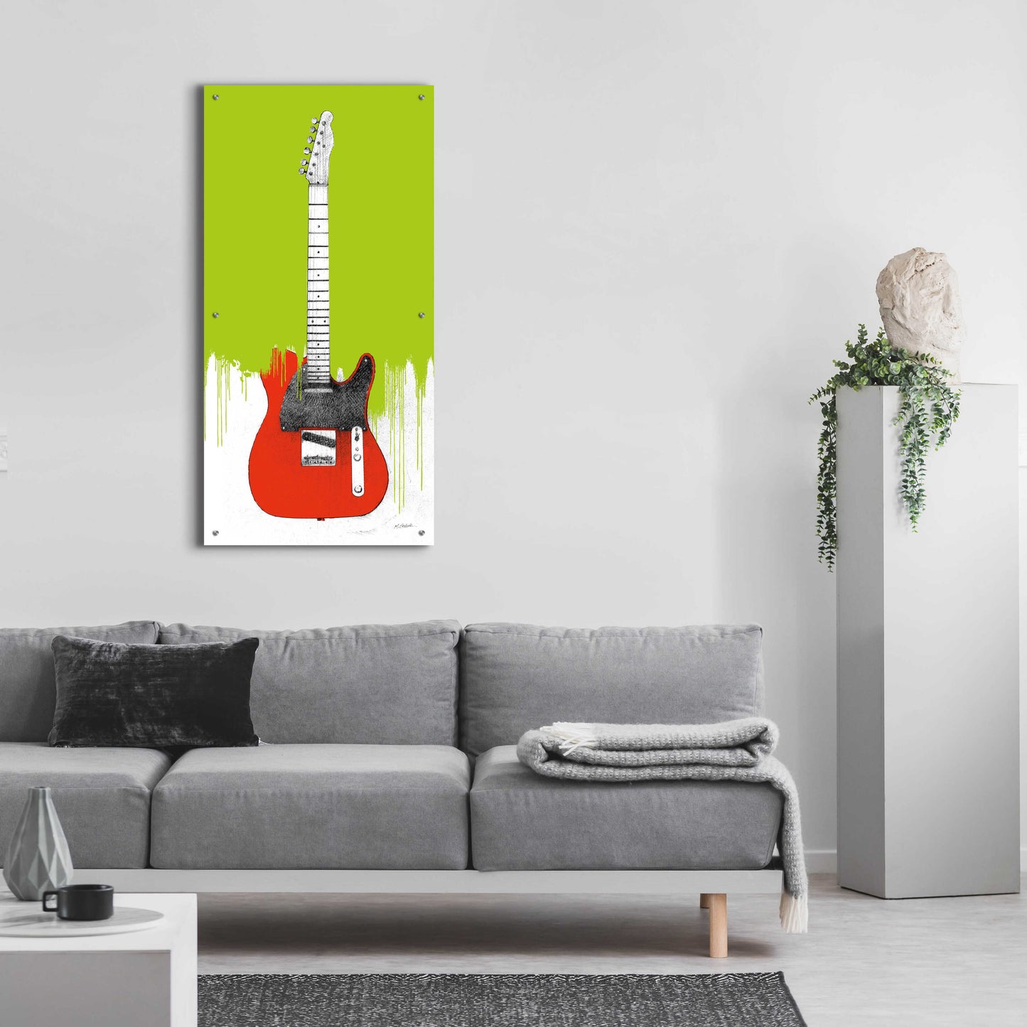 Epic Art 'Garage Band I Paint' by Mike Schick, Acrylic Glass Wall Art,24x48