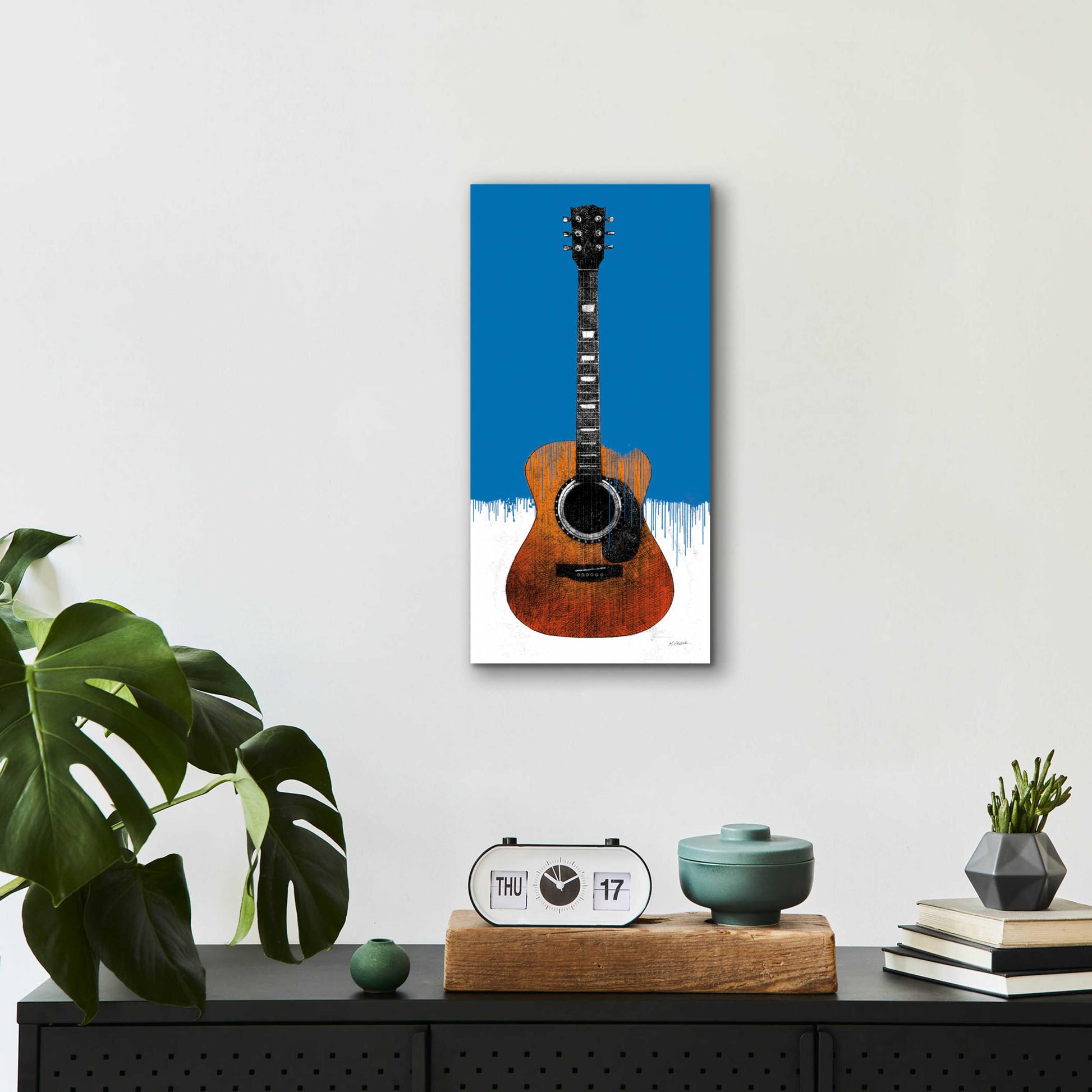 Epic Art 'Garage Band II Paint' by Mike Schick, Acrylic Glass Wall Art,12x24