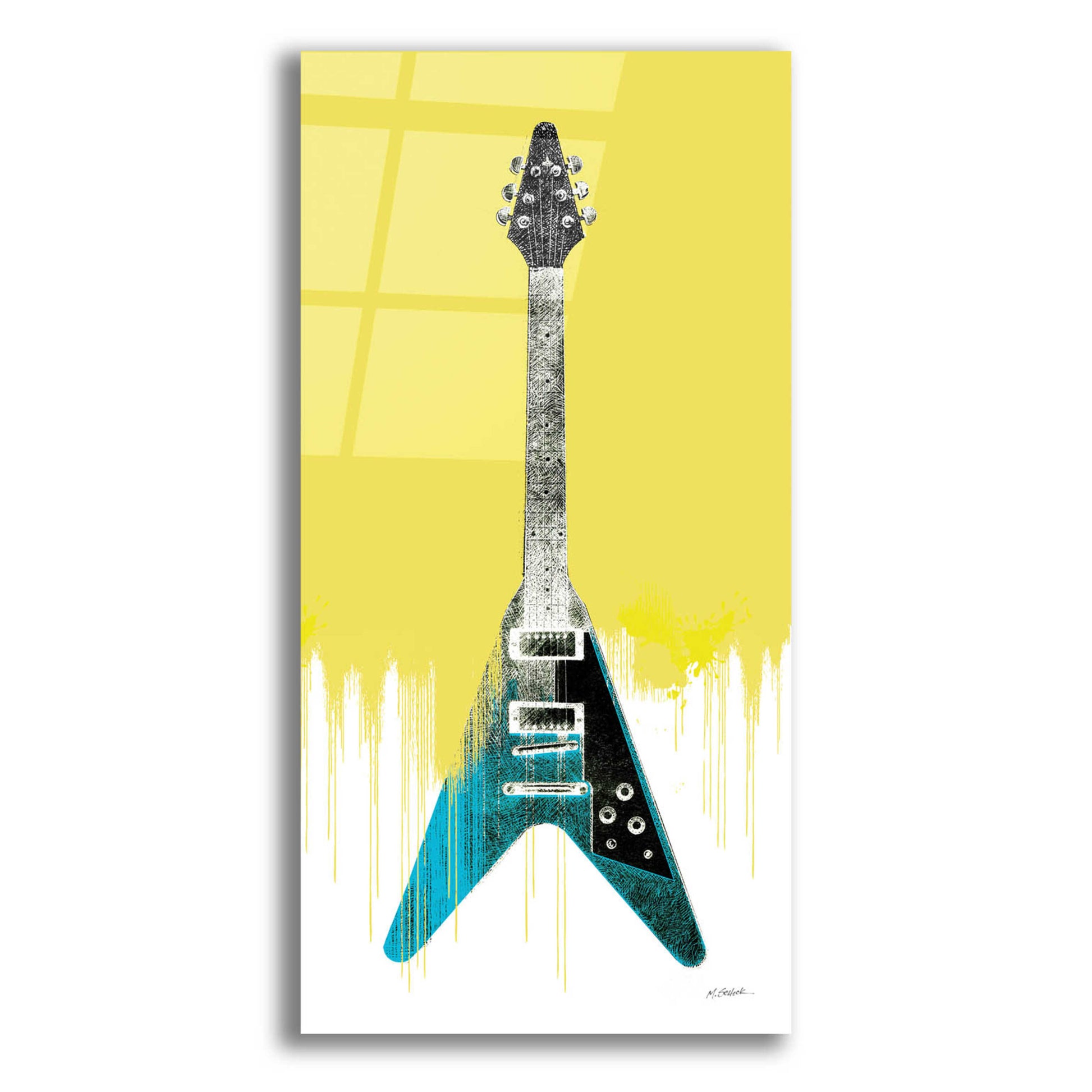 Epic Art 'Garage Band III Paint' by Mike Schick, Acrylic Glass Wall Art