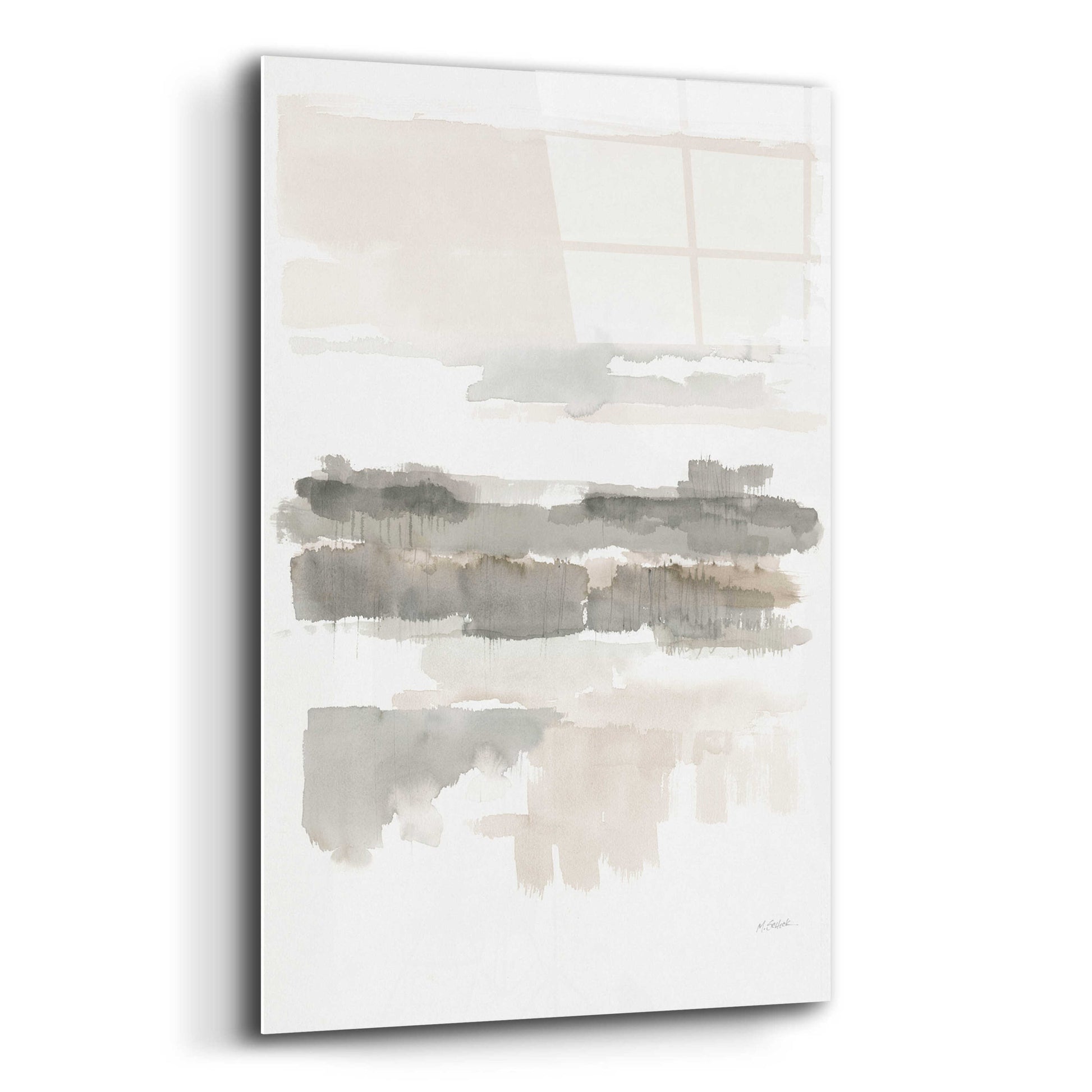 Epic Art 'Neutral Wetlands Crop' by Mike Schick, Acrylic Glass Wall Art,12x16