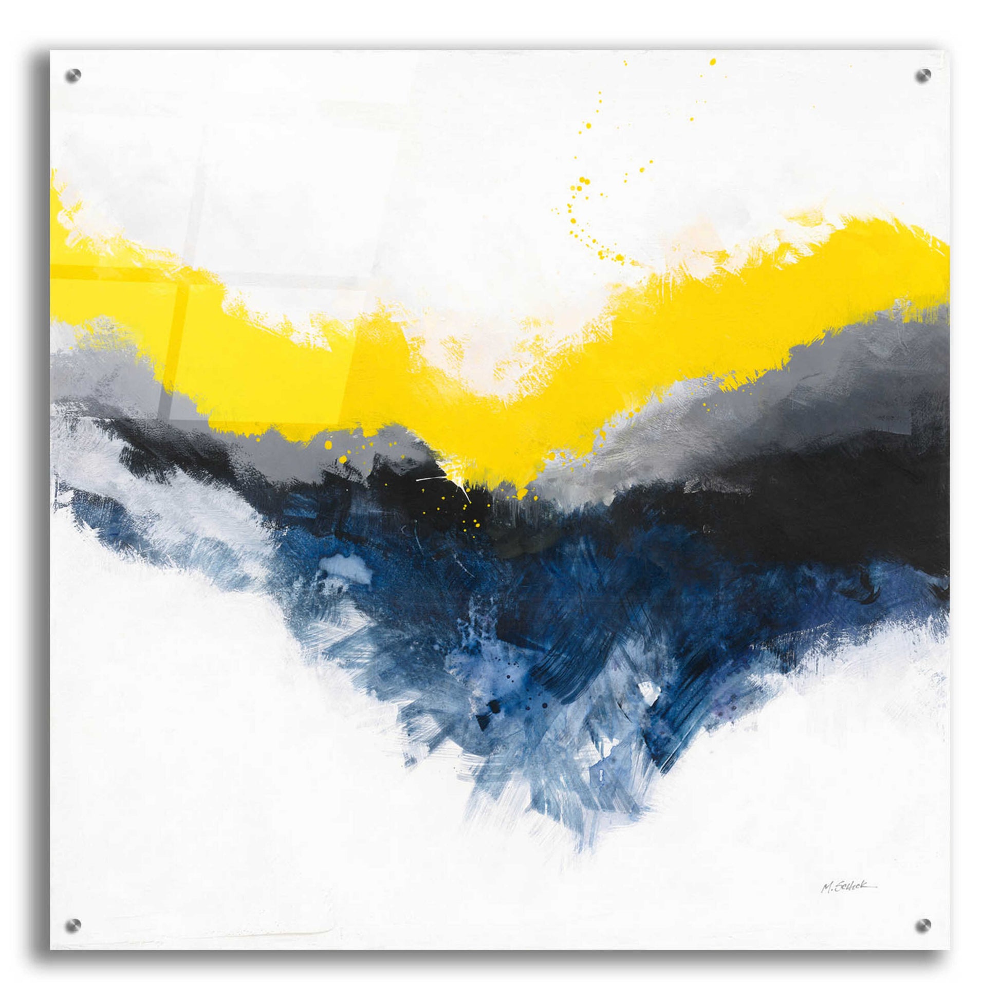 Epic Art 'Cascade' by Mike Schick, Acrylic Glass Wall Art,36x36