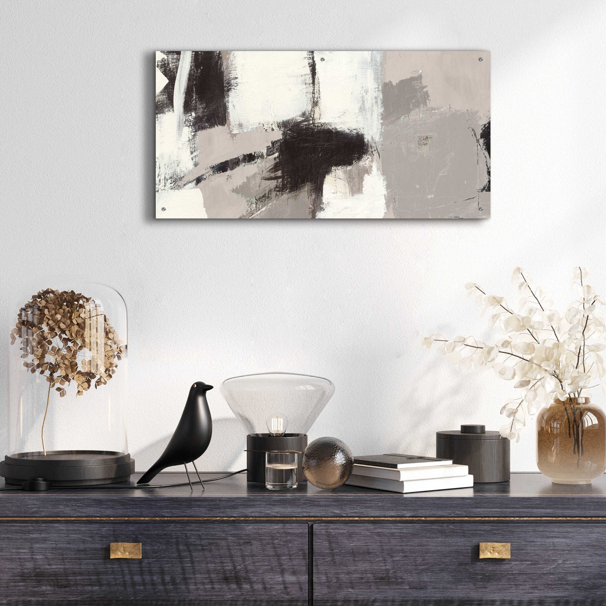 Epic Art 'Catalina I Neutral Crop' by Mike Schick, Acrylic Glass Wall Art,48x24