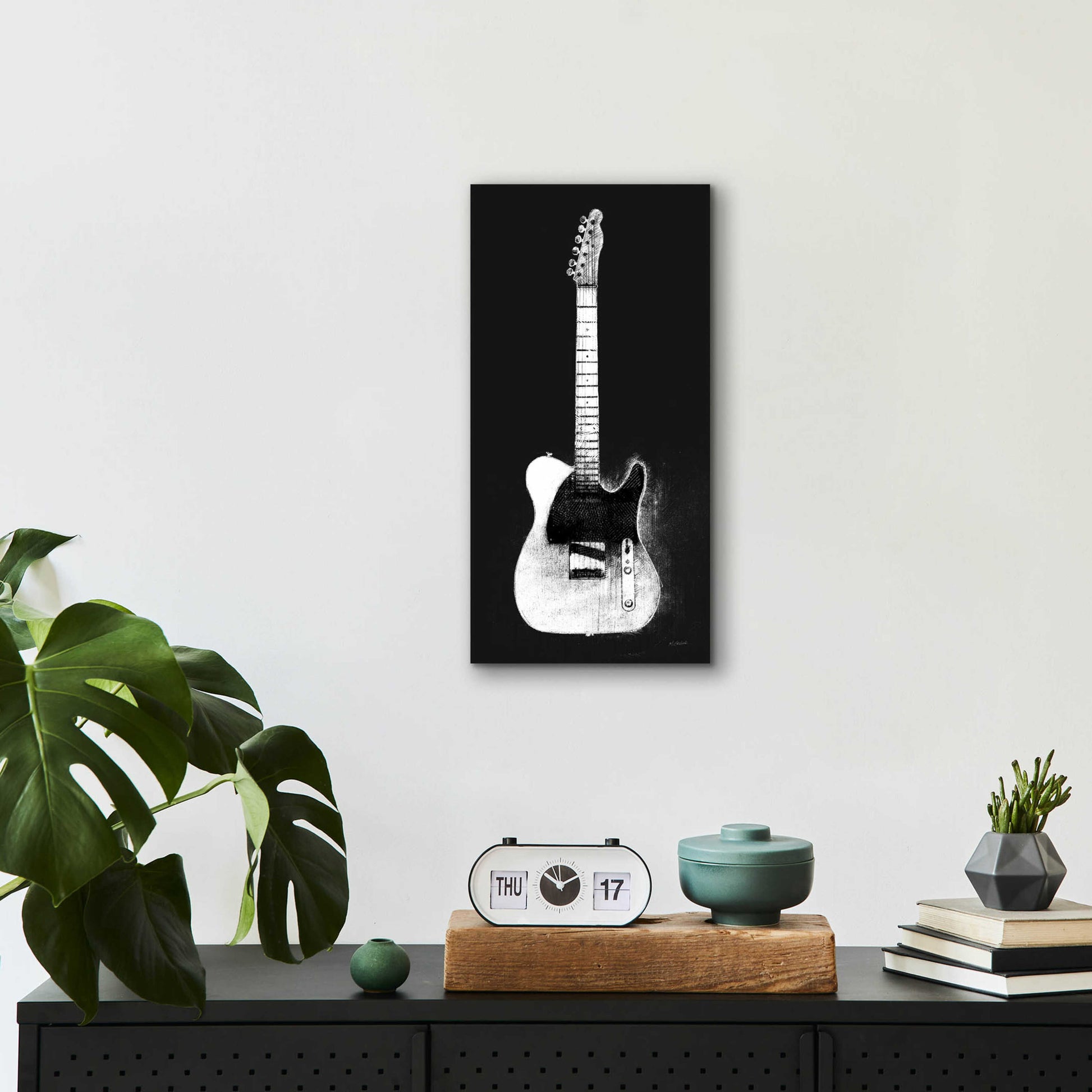 Epic Art 'Garage Band I Wb' by Mike Schick, Acrylic Glass Wall Art,12x24