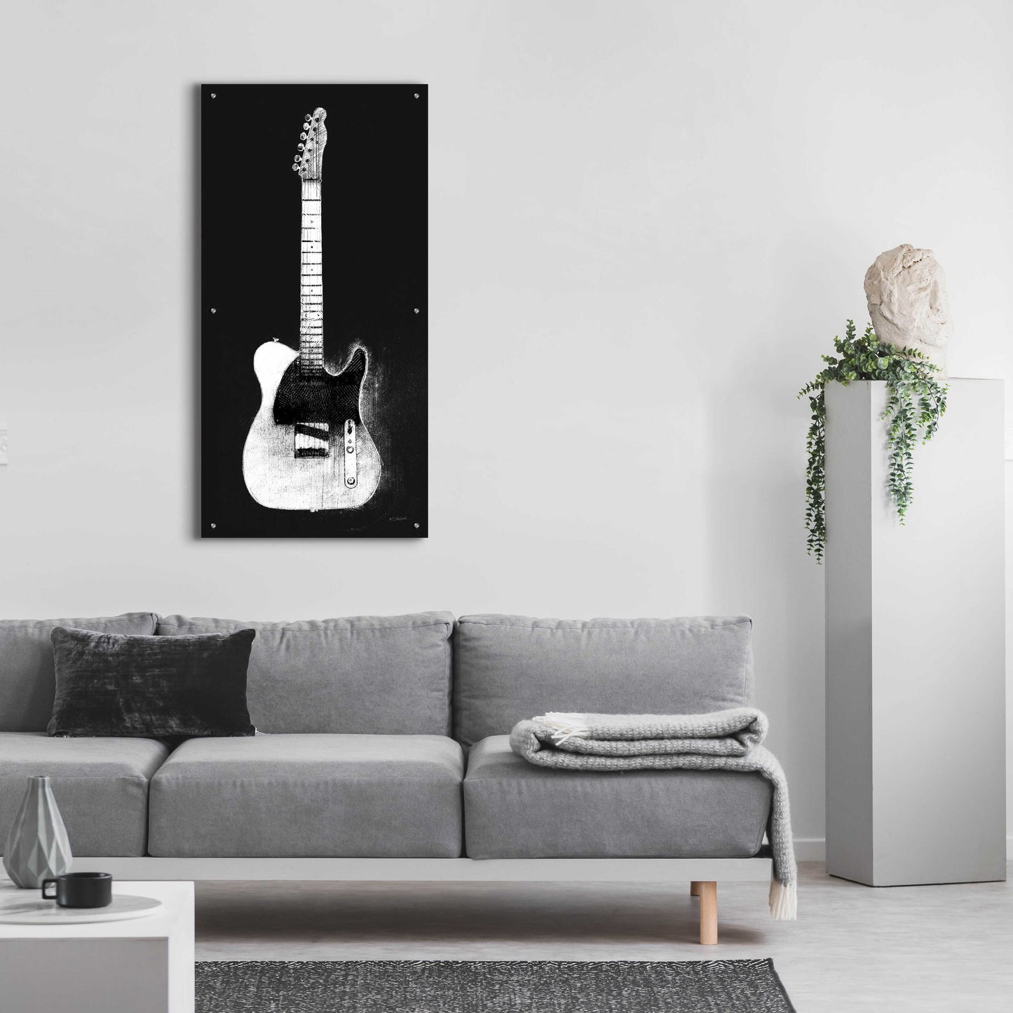 Epic Art 'Garage Band I Wb' by Mike Schick, Acrylic Glass Wall Art,24x48