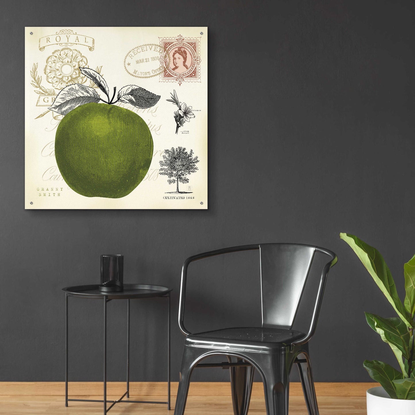 Epic Art 'Apple Notes' by Studio Mousseau, Acrylic Glass Wall Art,36x36