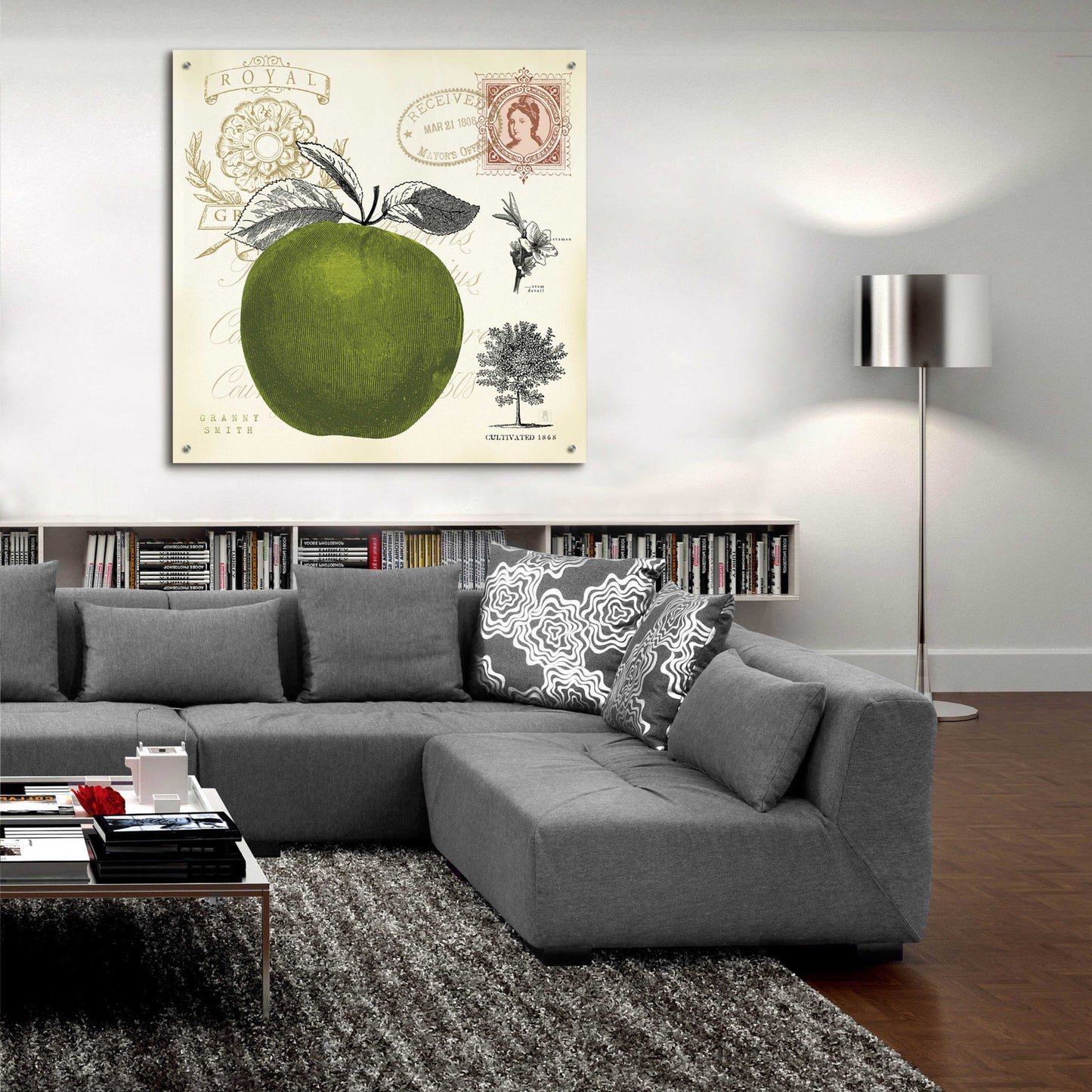 Epic Art 'Apple Notes' by Studio Mousseau, Acrylic Glass Wall Art,36x36