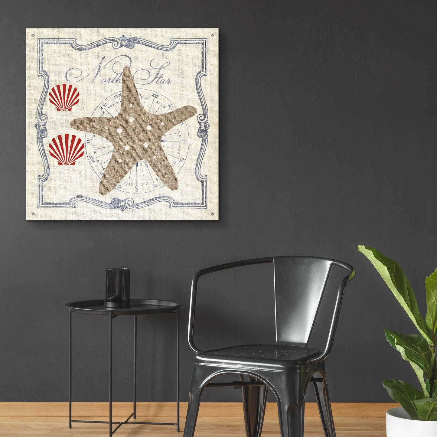 Epic Art 'Pacific Starfish' by Studio Mousseau, Acrylic Glass Wall Art,36x36