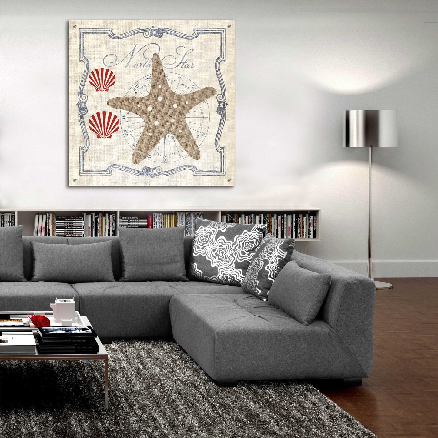 Epic Art 'Pacific Starfish' by Studio Mousseau, Acrylic Glass Wall Art,36x36