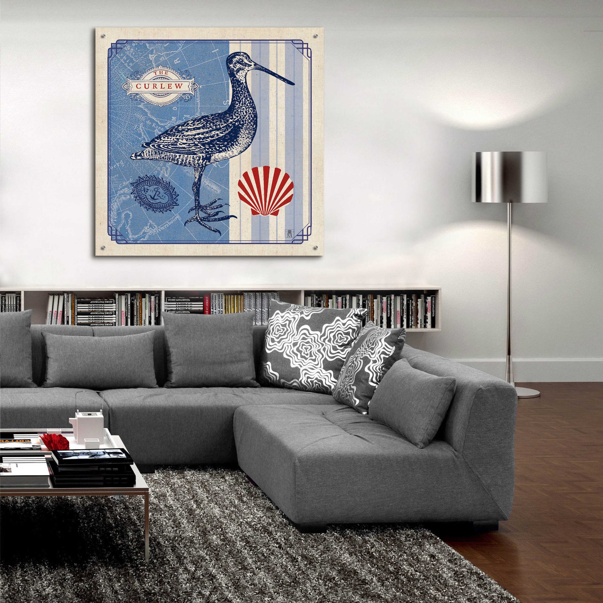 Epic Art 'Sea Bird III' by Studio Mousseau, Acrylic Glass Wall Art,36x36