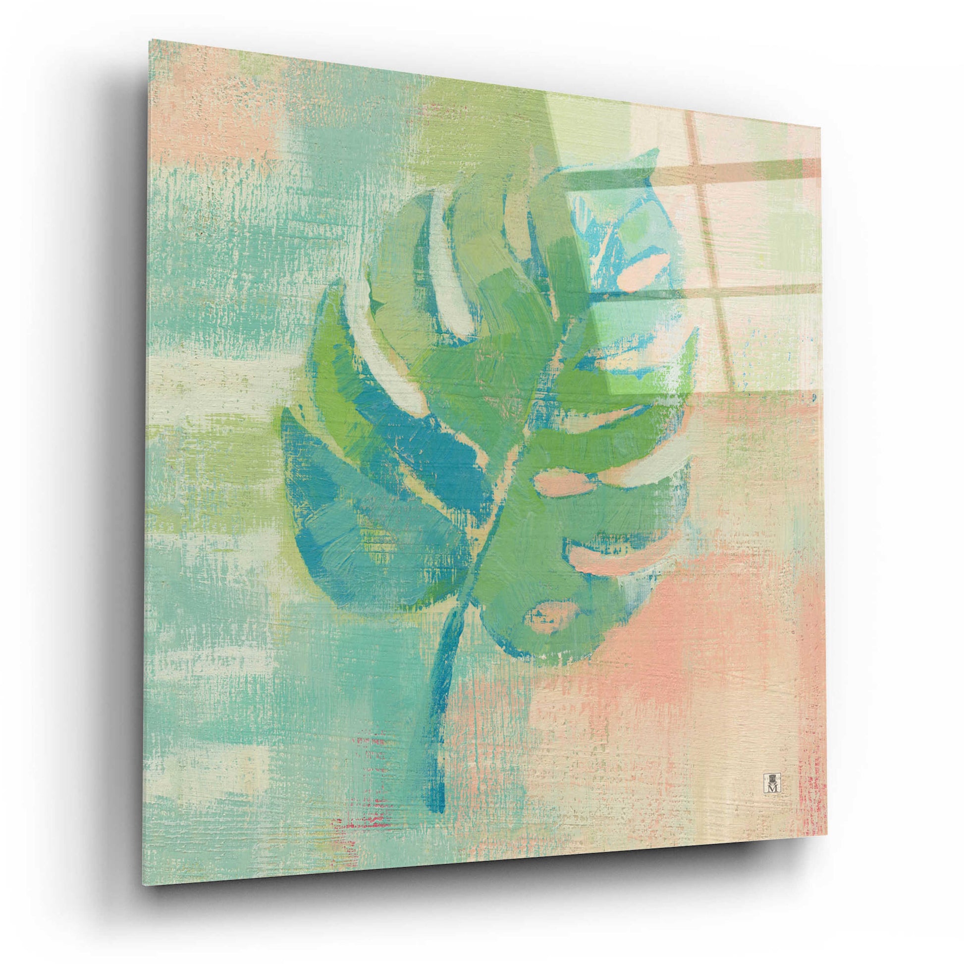 Epic Art 'Beach Cove Leaves I' by Studio Mousseau, Acrylic Glass Wall Art,12x12