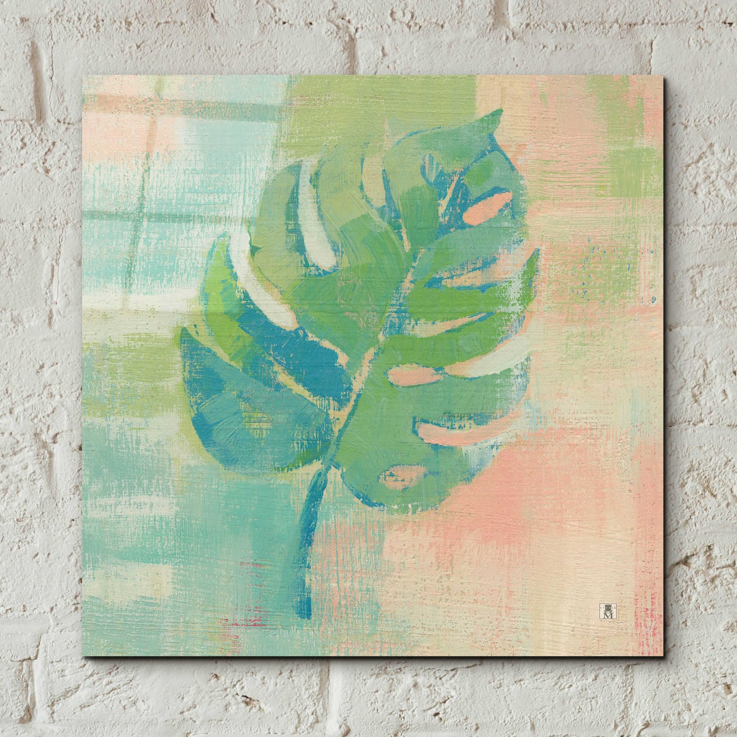 Epic Art 'Beach Cove Leaves I' by Studio Mousseau, Acrylic Glass Wall Art,12x12