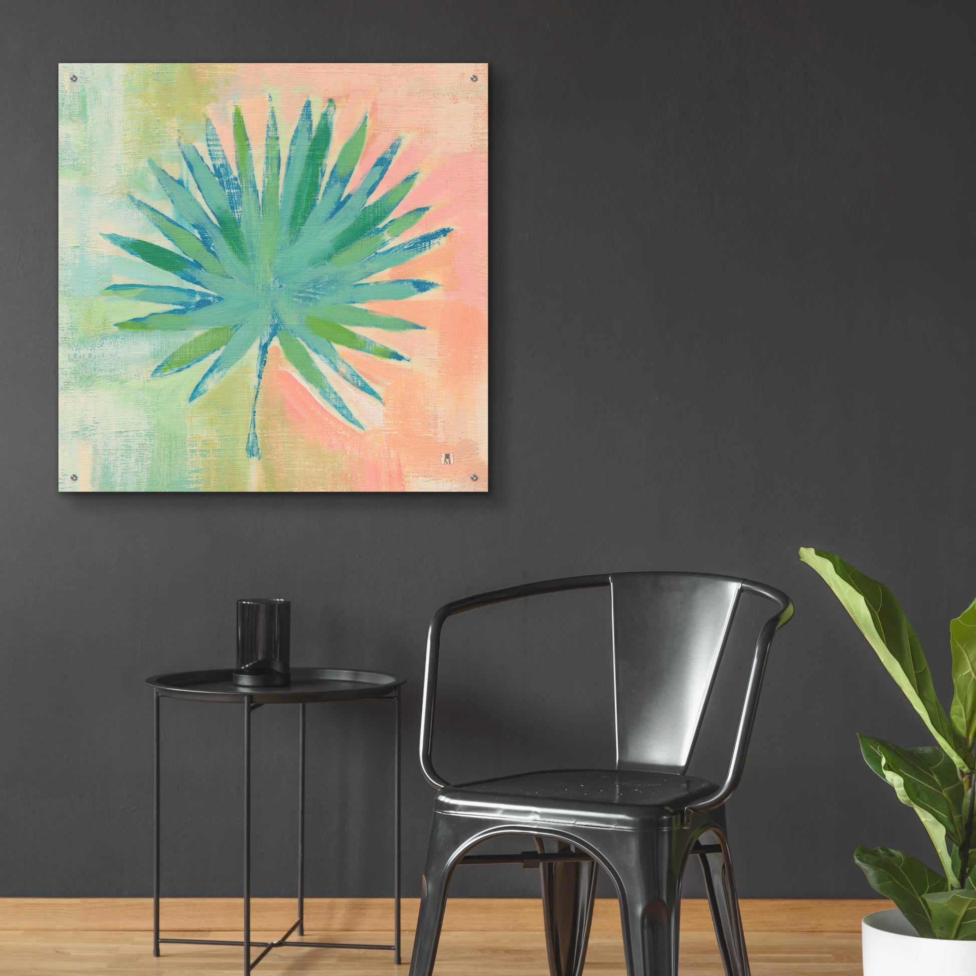 Epic Art 'Beach Cove Leaves II' by Studio Mousseau, Acrylic Glass Wall Art,36x36