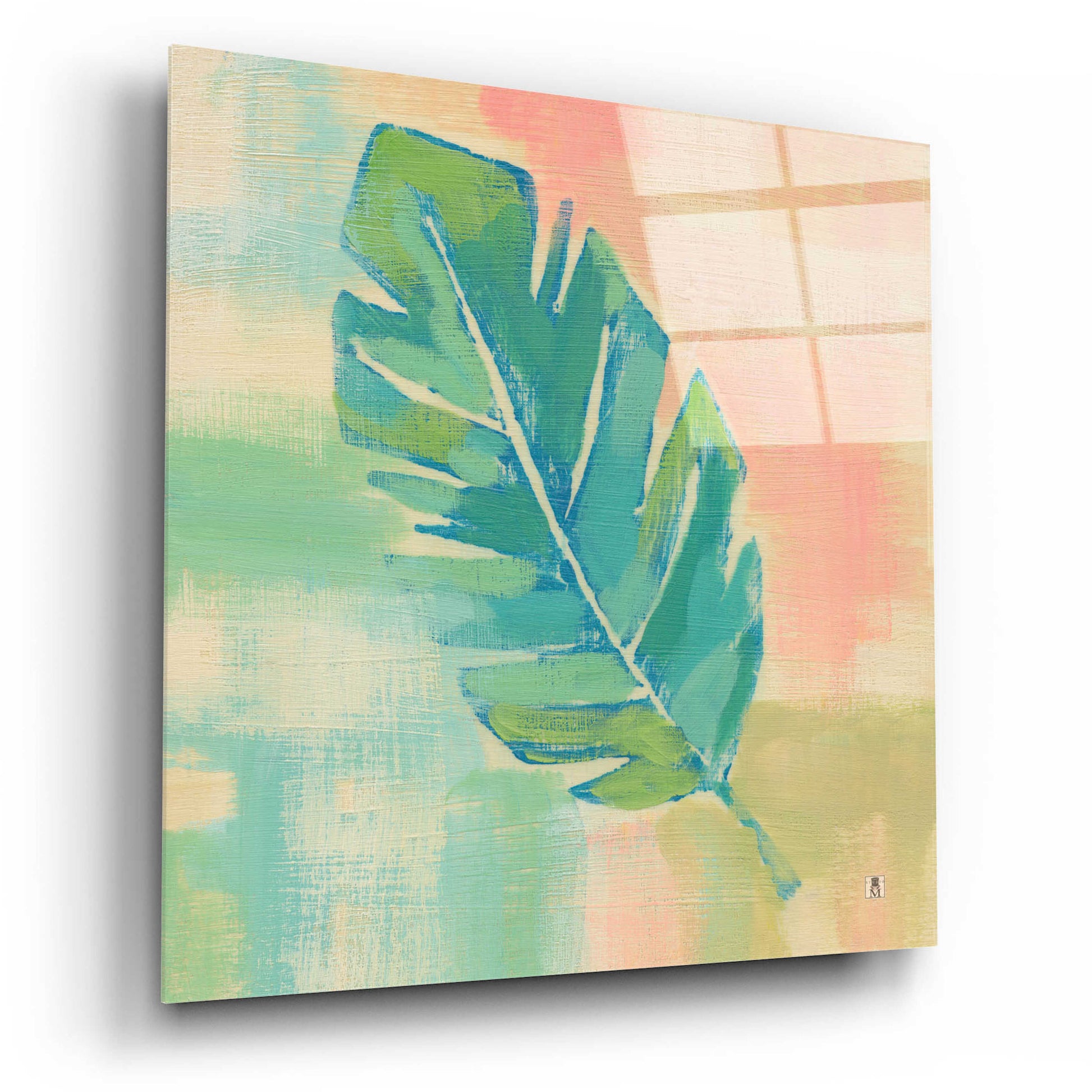 Epic Art 'Beach Cove Leaves III' by Studio Mousseau, Acrylic Glass Wall Art,12x12