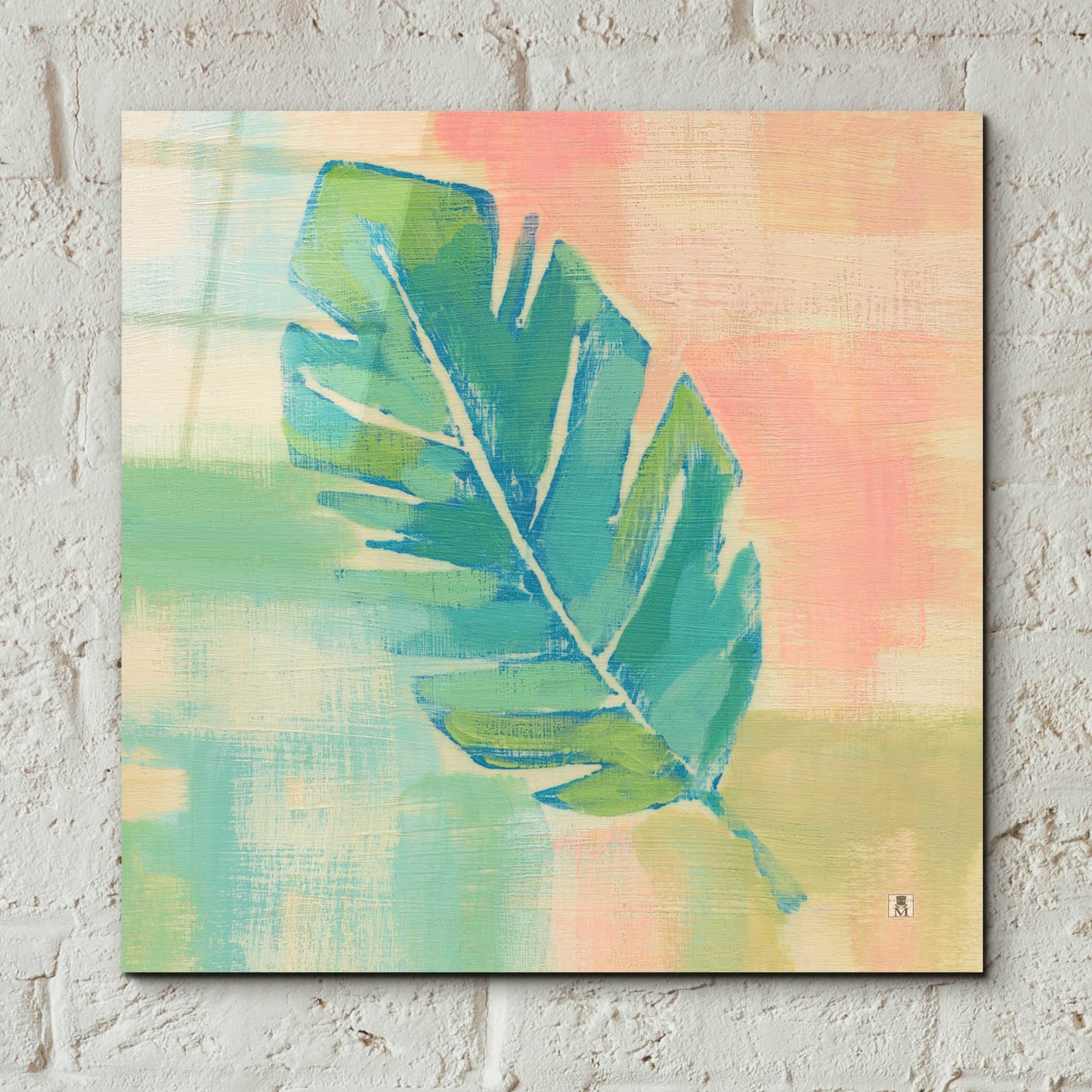 Epic Art 'Beach Cove Leaves III' by Studio Mousseau, Acrylic Glass Wall Art,12x12