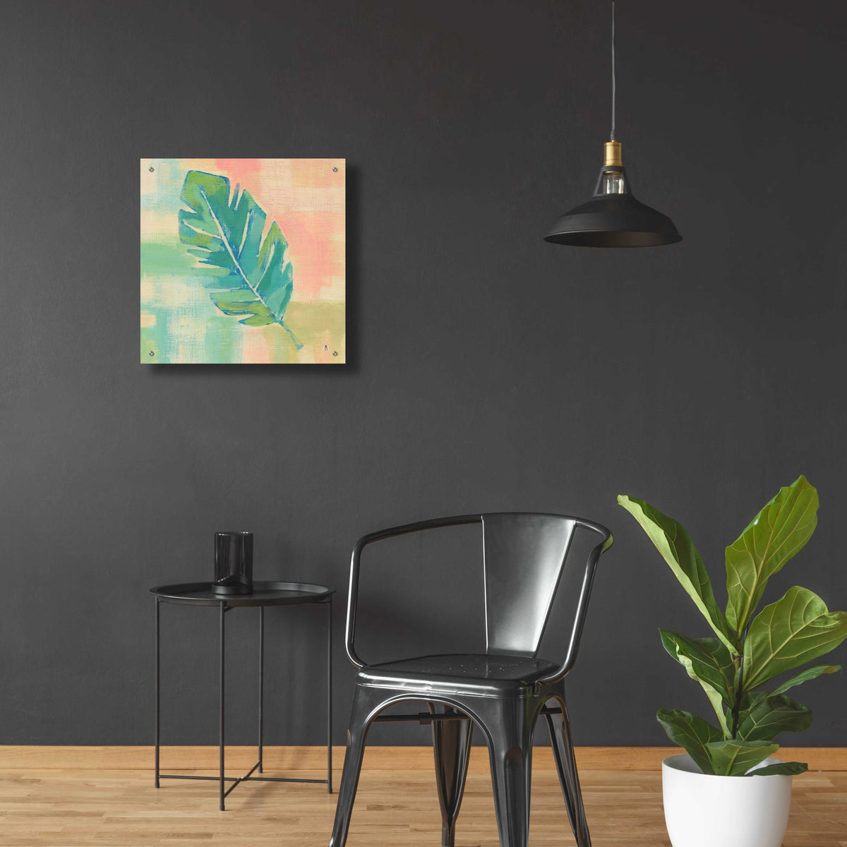 Epic Art 'Beach Cove Leaves III' by Studio Mousseau, Acrylic Glass Wall Art,24x24