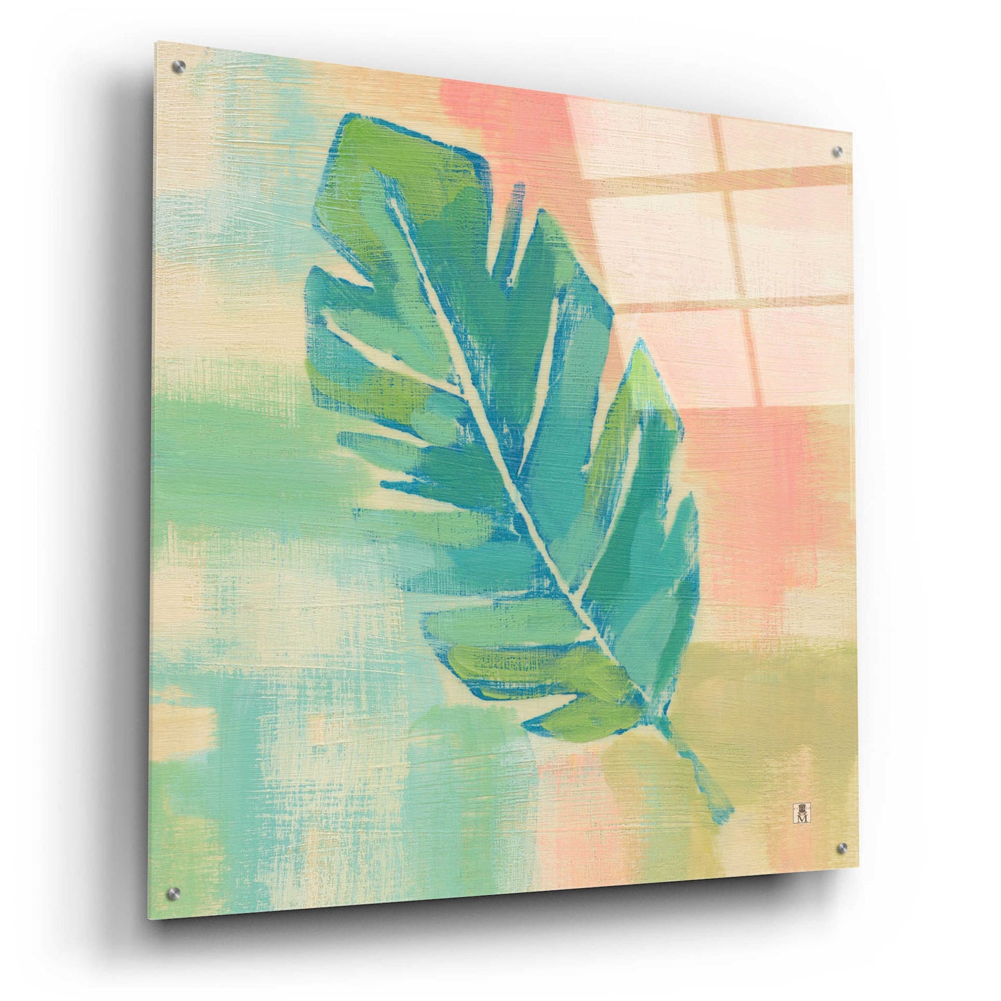 Epic Art 'Beach Cove Leaves III' by Studio Mousseau, Acrylic Glass Wall Art,36x36