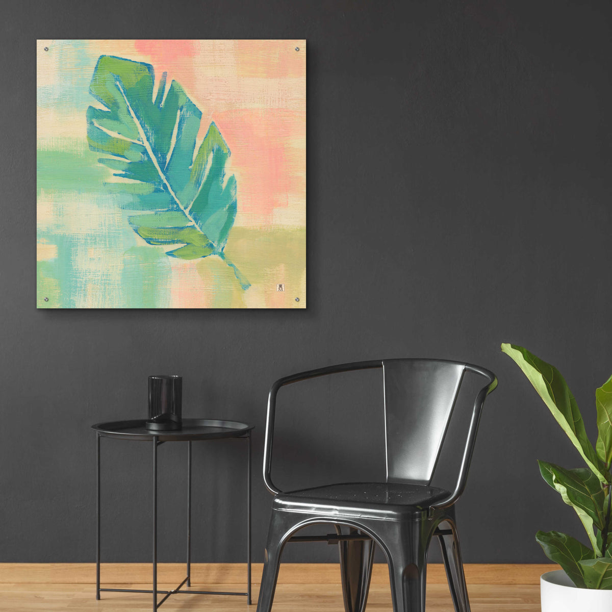 Epic Art 'Beach Cove Leaves III' by Studio Mousseau, Acrylic Glass Wall Art,36x36