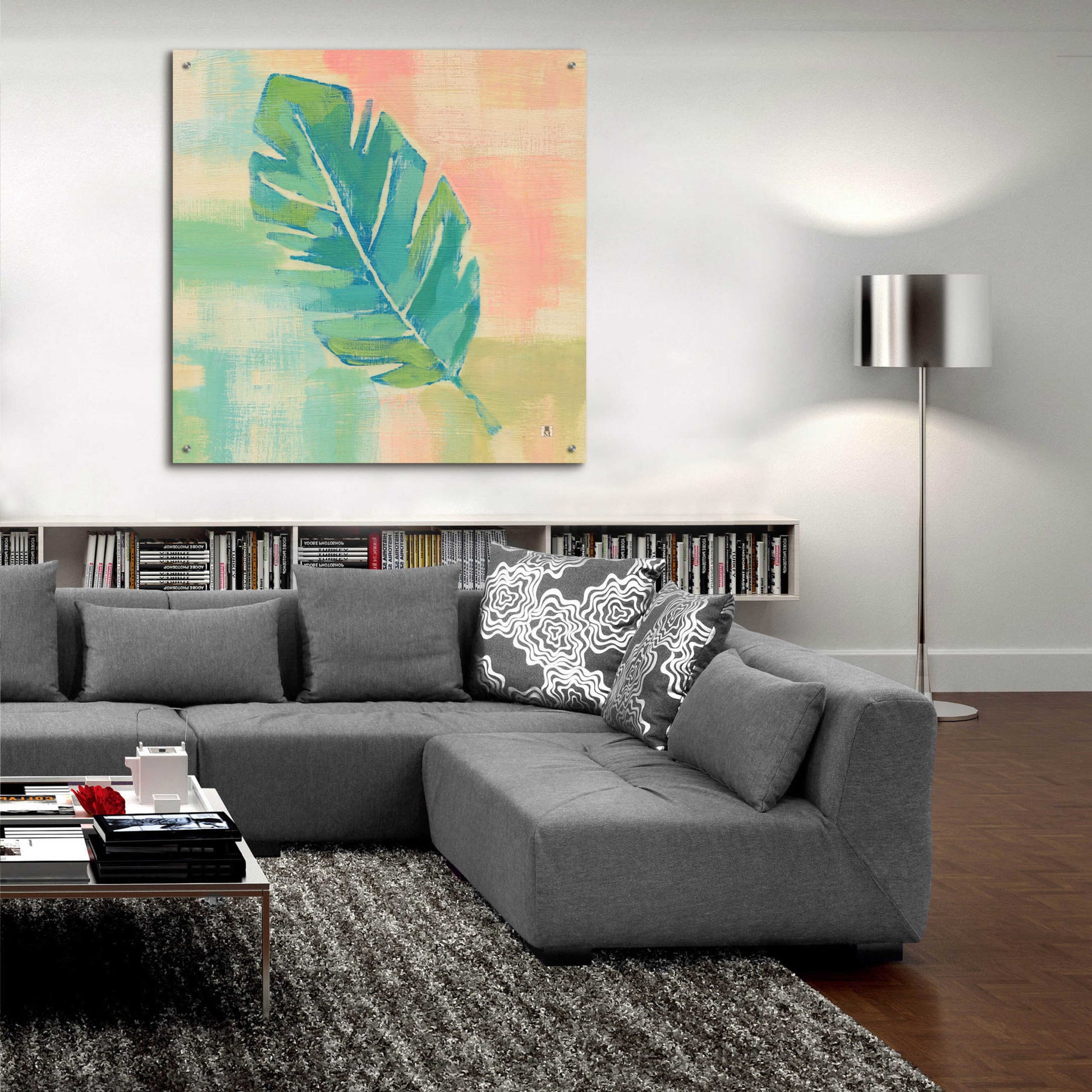 Epic Art 'Beach Cove Leaves III' by Studio Mousseau, Acrylic Glass Wall Art,36x36