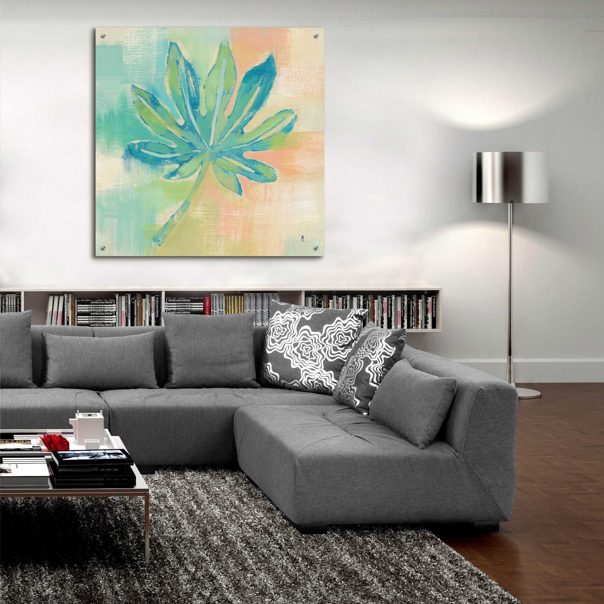 Epic Art 'Beach Cove Leaves IV' by Studio Mousseau, Acrylic Glass Wall Art,36x36