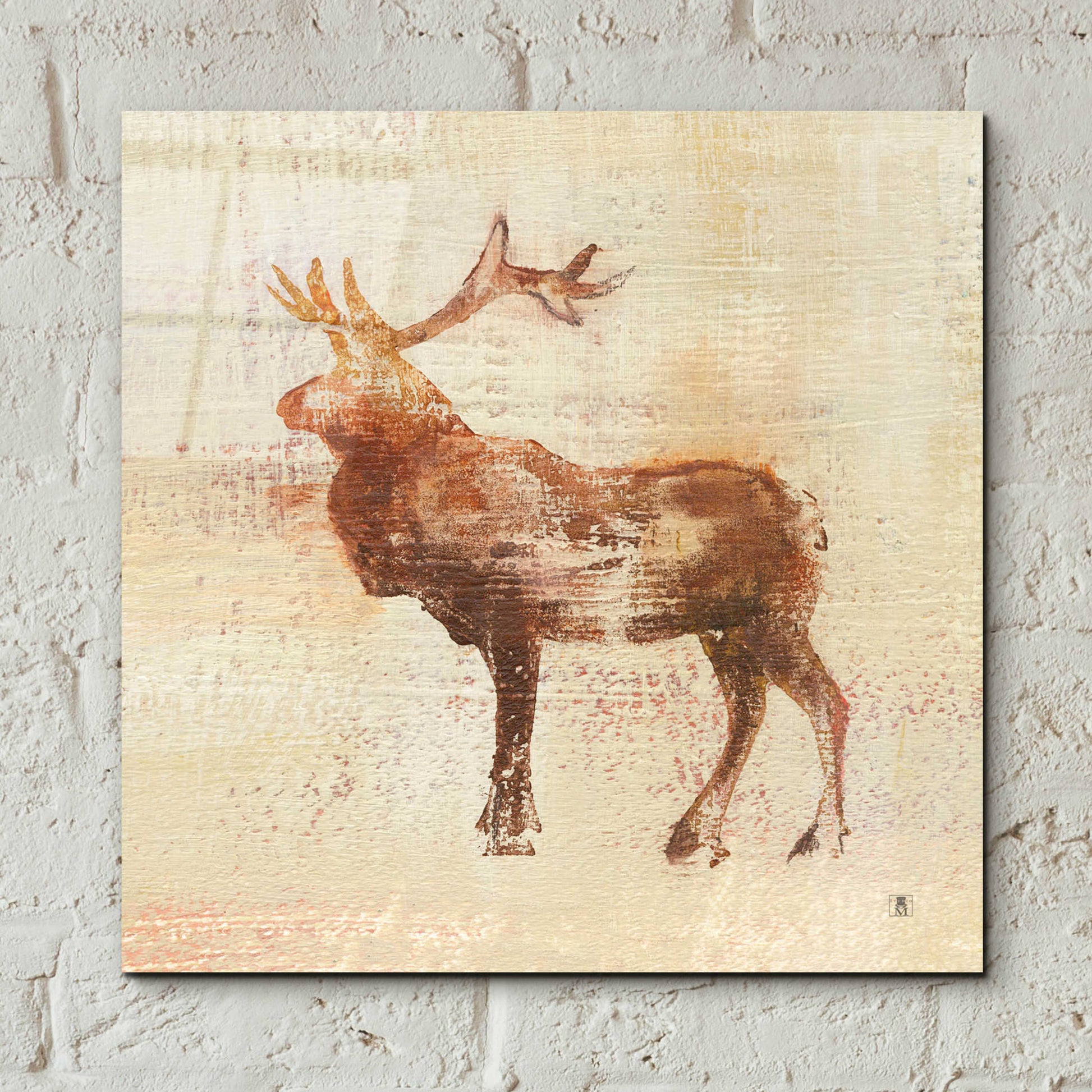 Epic Art 'Elk Study' by Studio Mousseau, Acrylic Glass Wall Art,12x12