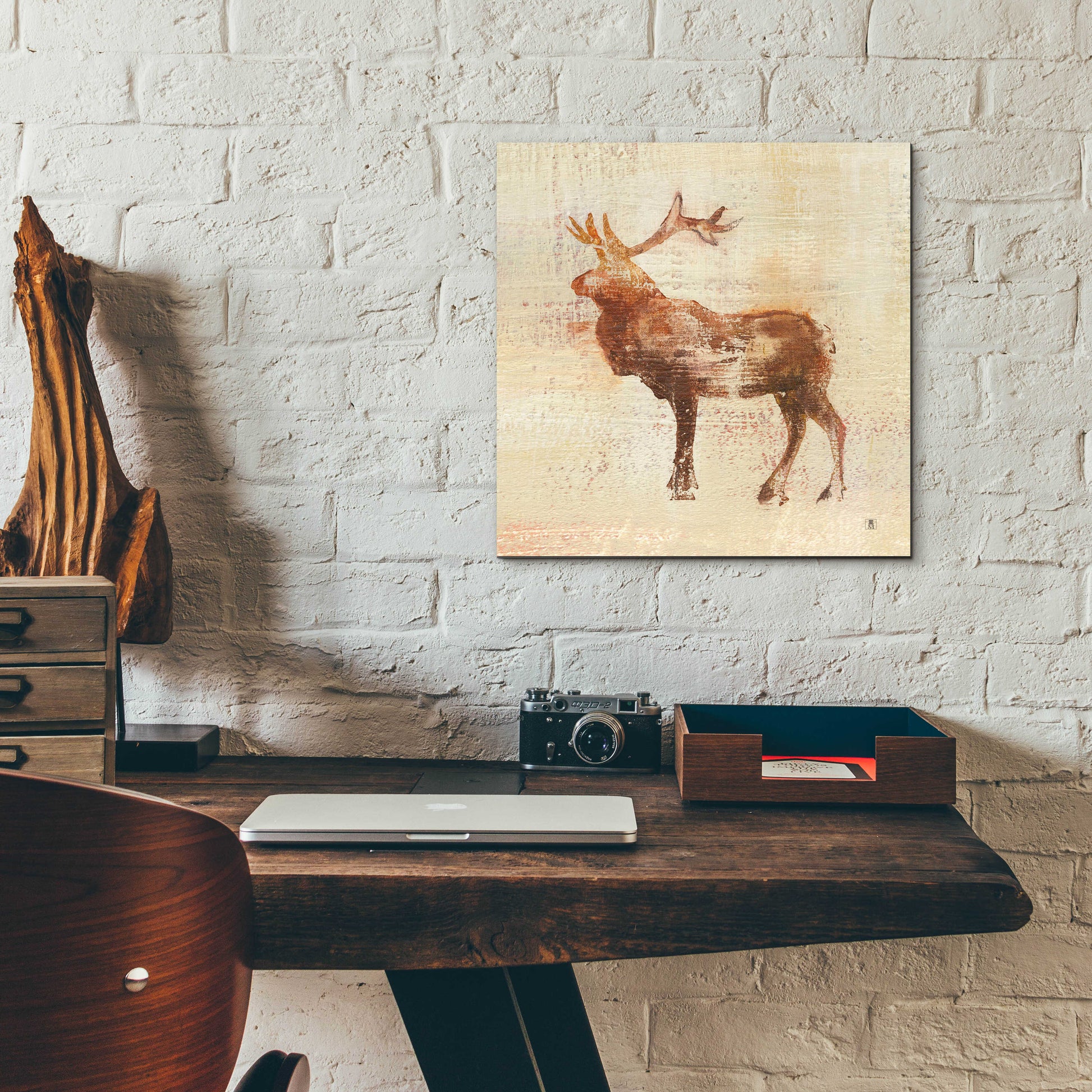 Epic Art 'Elk Study' by Studio Mousseau, Acrylic Glass Wall Art,12x12