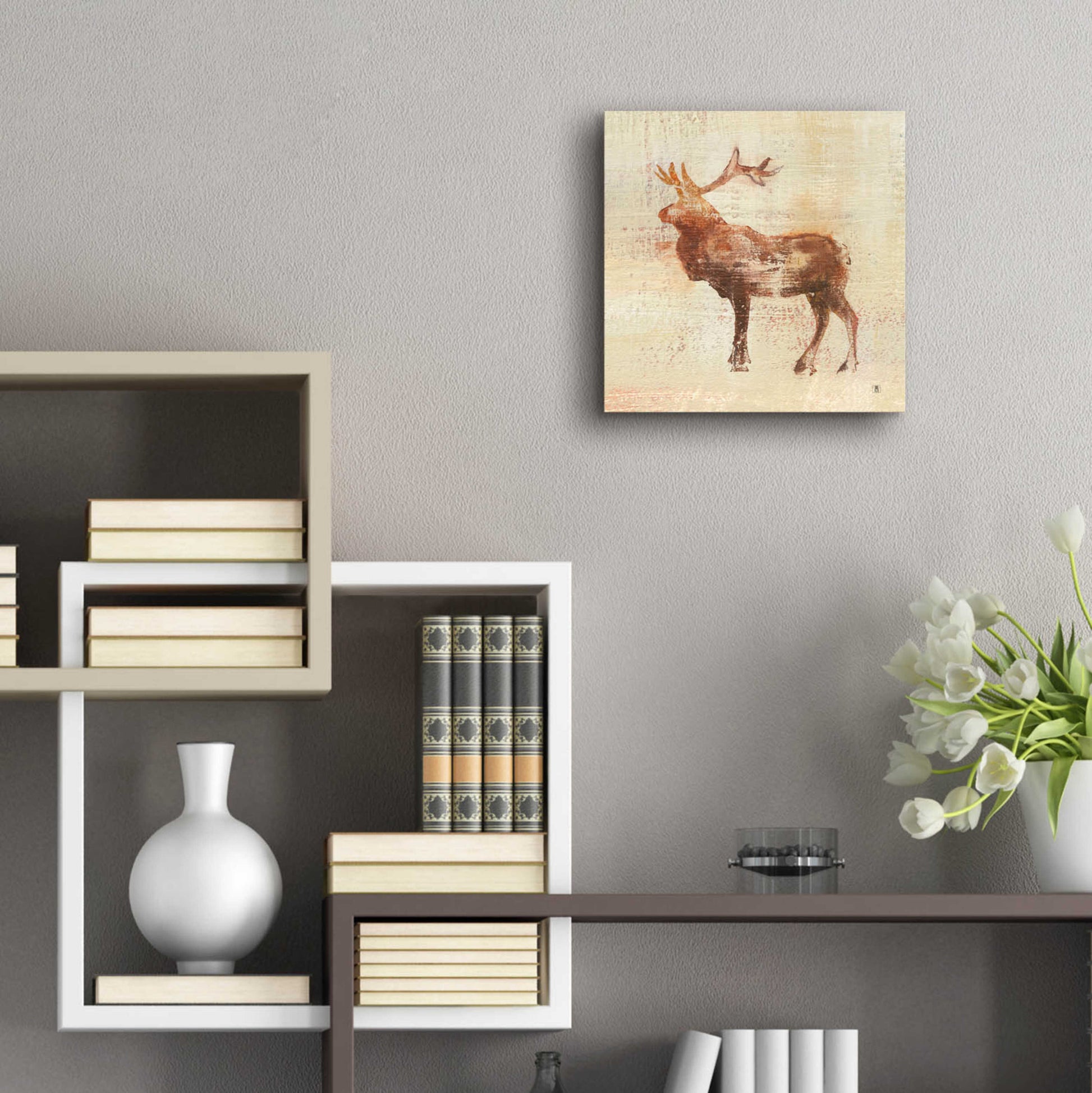 Epic Art 'Elk Study' by Studio Mousseau, Acrylic Glass Wall Art,12x12